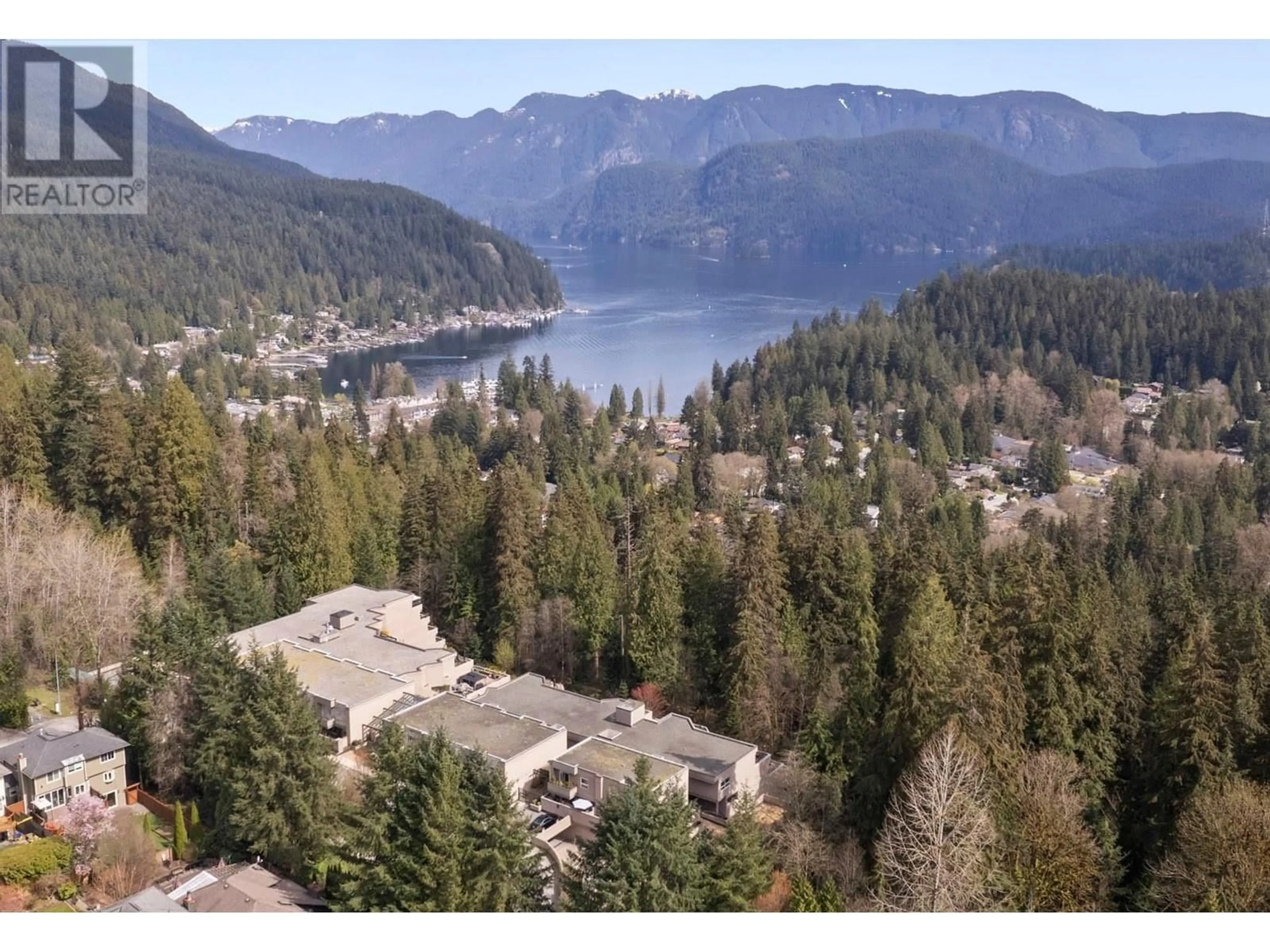 A pic from outside/outdoor area/front of a property/back of a property/a pic from drone, water/lake/river/ocean view for 505 - 1500 OSTLER COURT, North Vancouver British Columbia V7G2S2