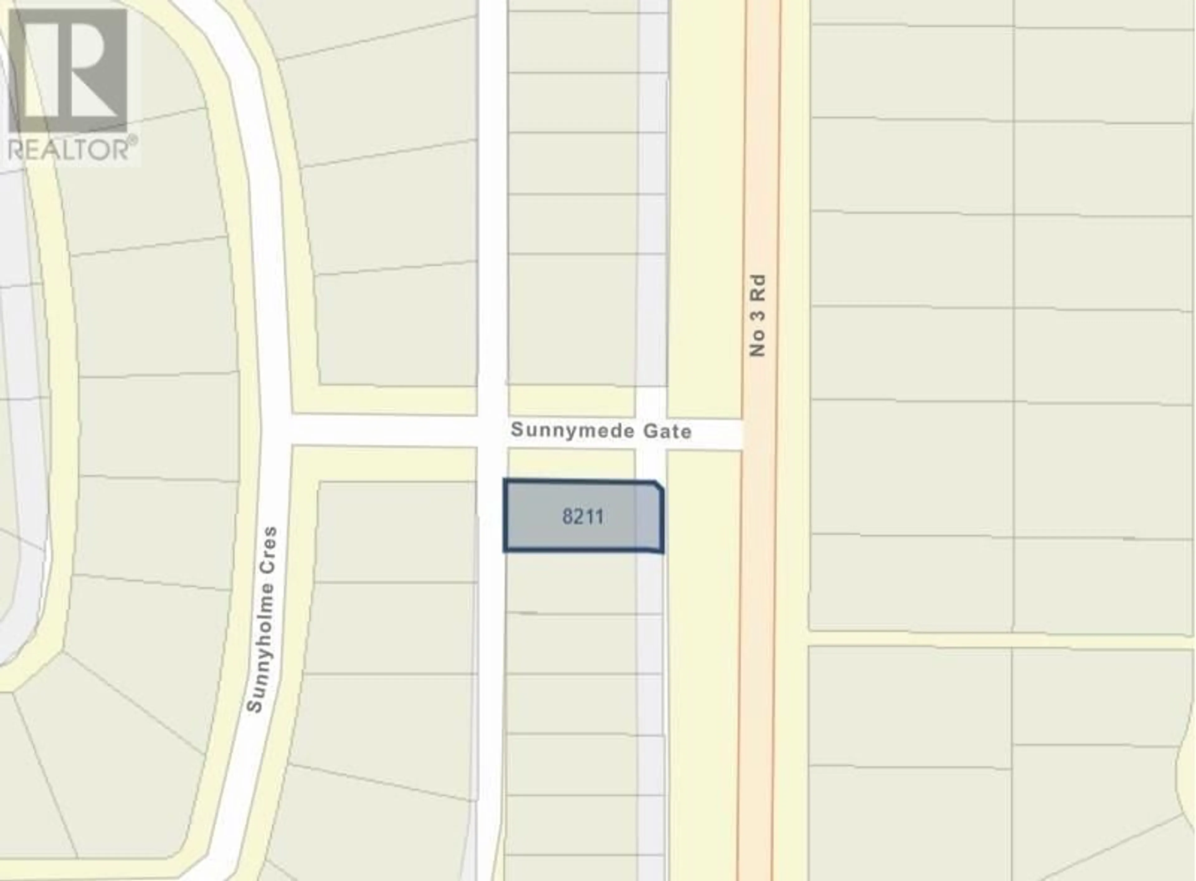 Picture of a map for 8211 NO. 3 ROAD, Richmond British Columbia V6Y2E5