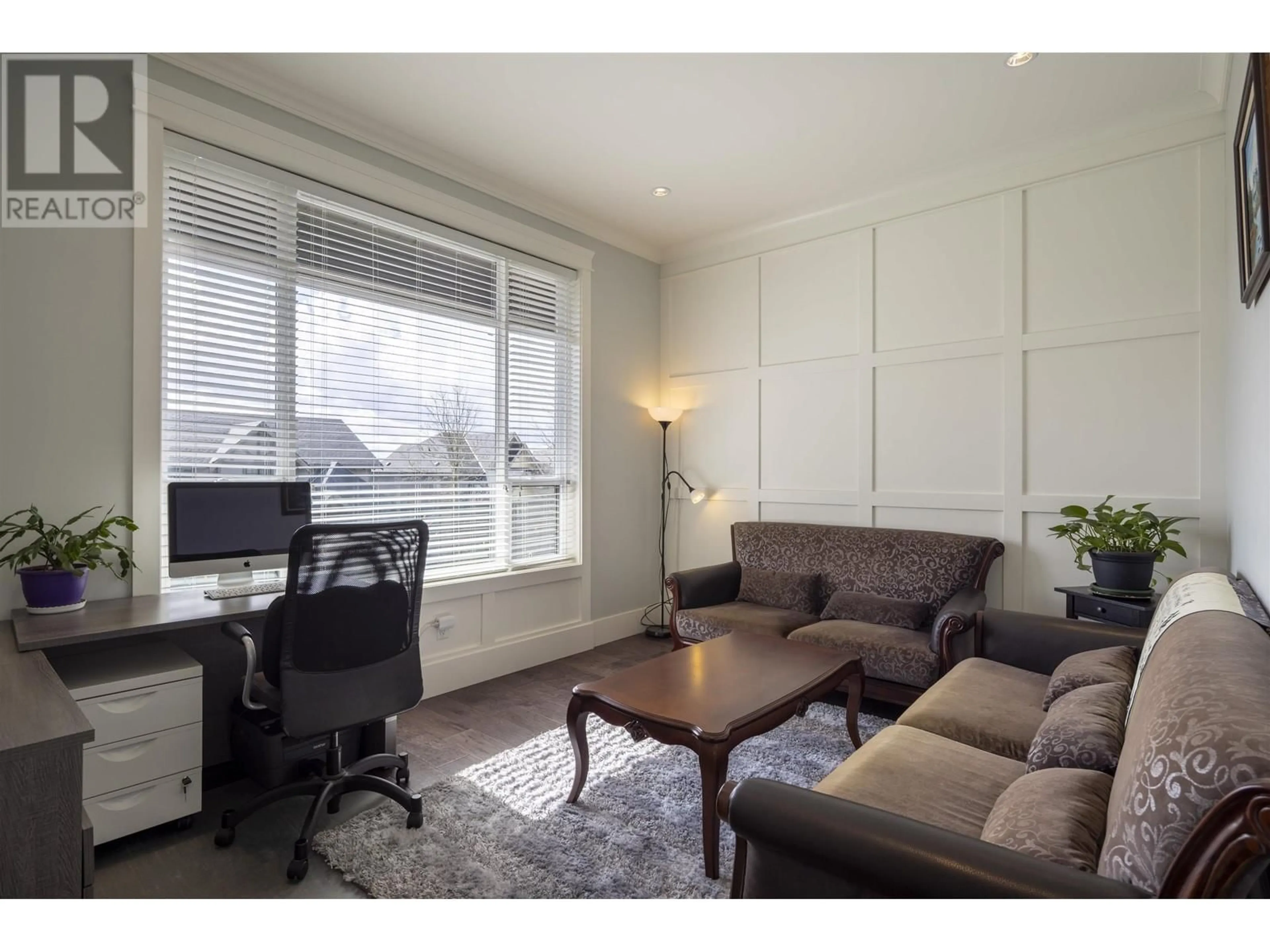 Living room with furniture, wood/laminate floor for 3521 GALLOWAY AVENUE, Coquitlam British Columbia V3E0K3