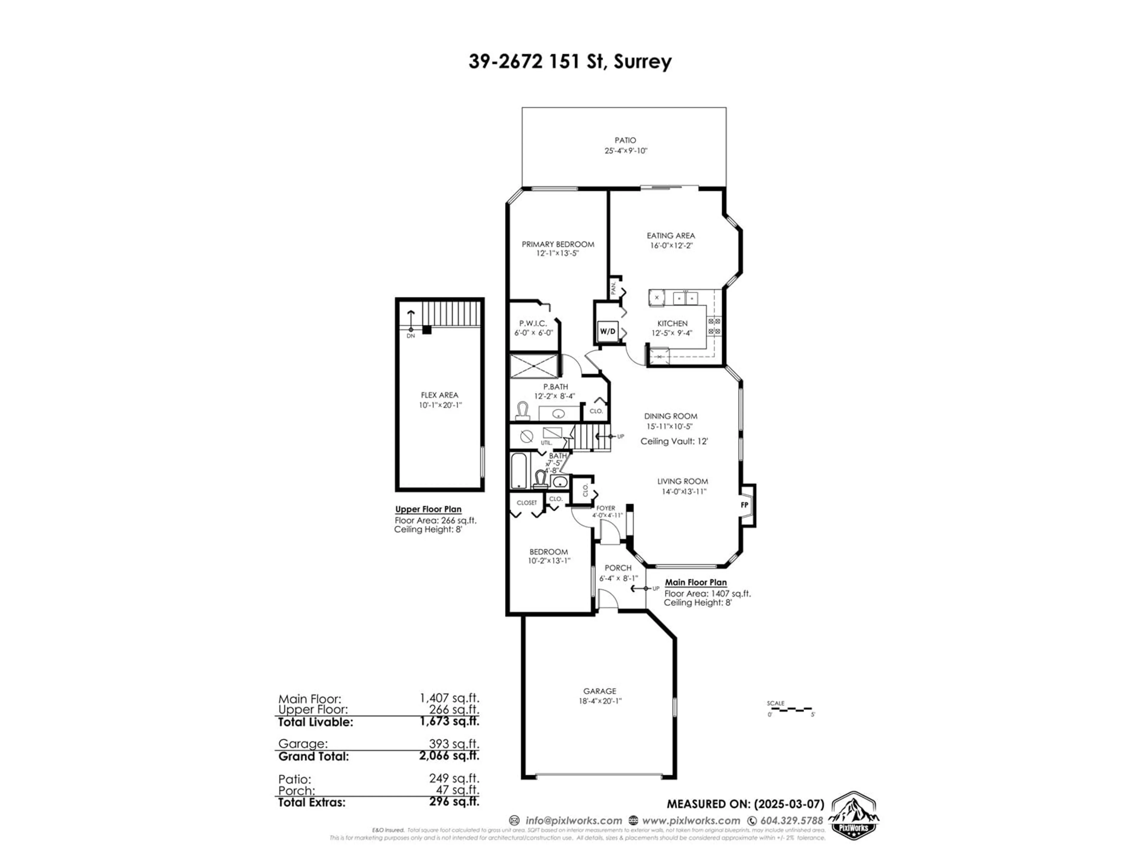 Floor plan for 39 2672 151 STREET, Surrey British Columbia V4P1A1