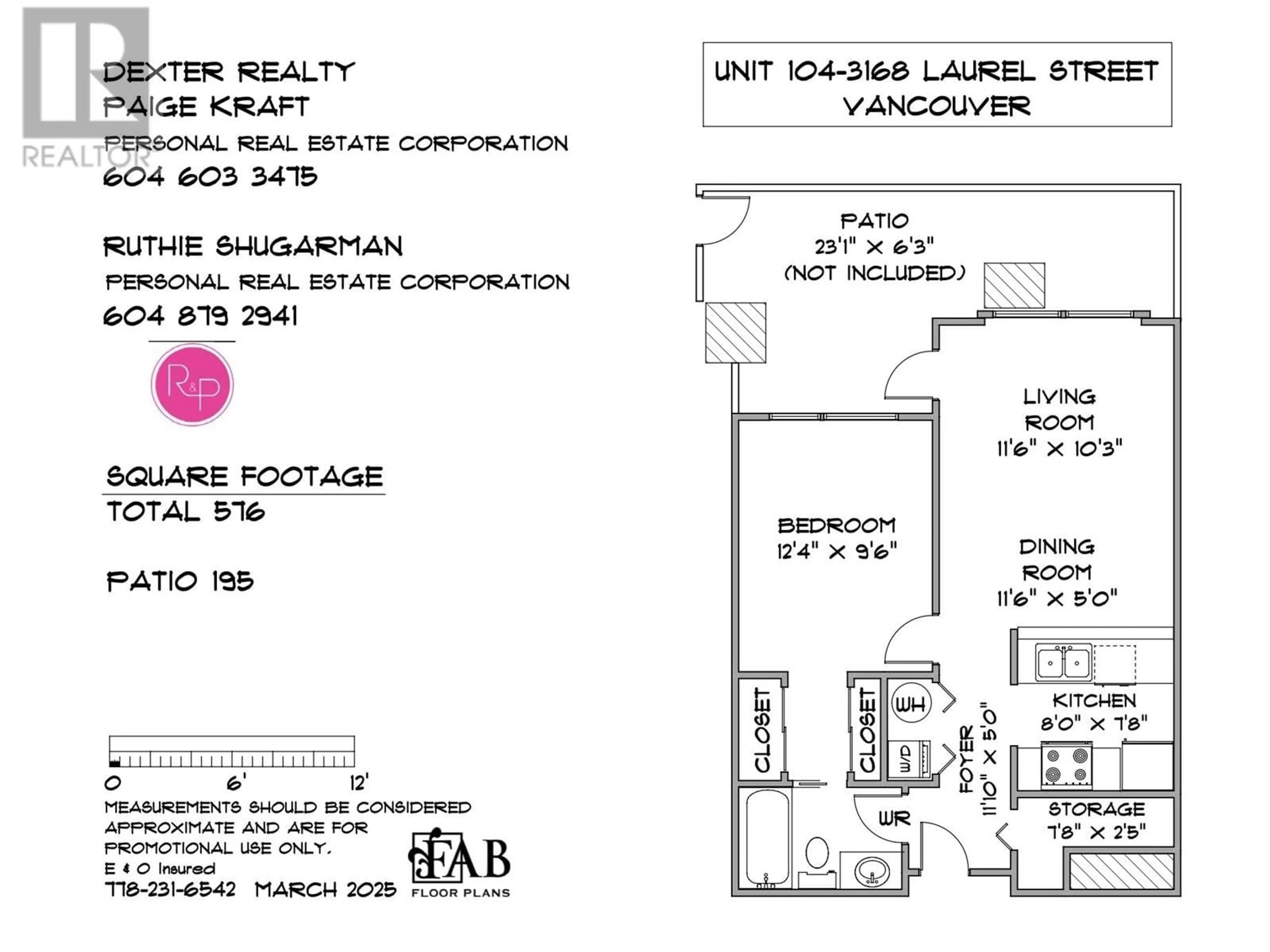 Floor plan for 104 3168 LAUREL STREET, Vancouver British Columbia V5Z3T8