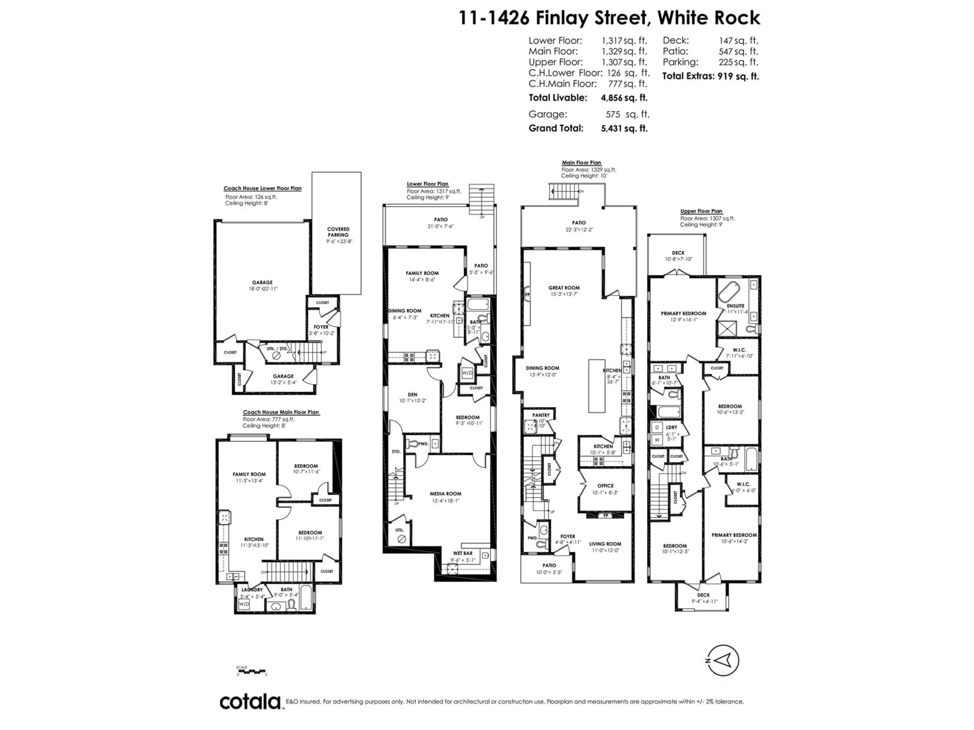 Floor plan for 11 - 1426 FINLAY, White Rock British Columbia V4B4L5