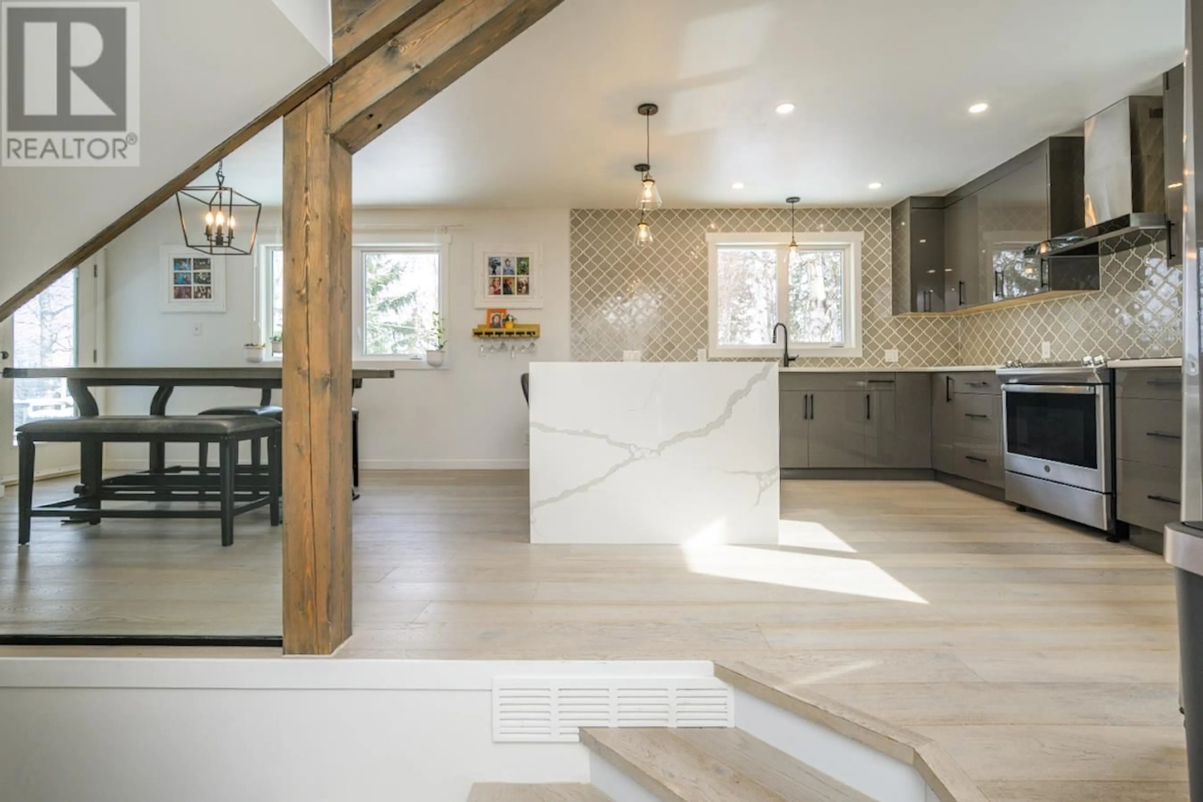 Open concept kitchen, ceramic/tile floor for 2502 LAURENTIAN PLACE, Prince George British Columbia V2N1Z3