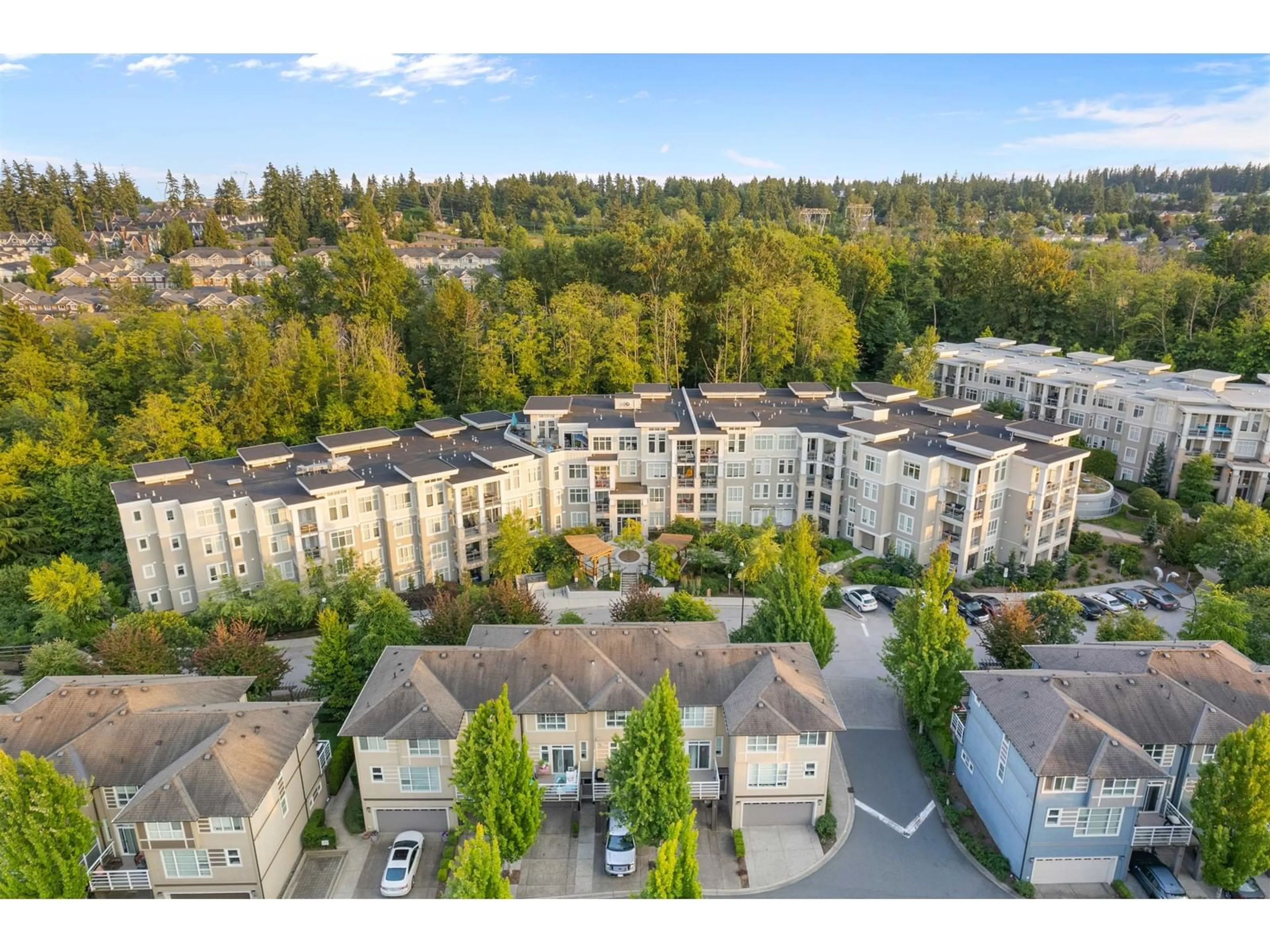 A pic from outside/outdoor area/front of a property/back of a property/a pic from drone, mountain view for 110 - 15436 31, Surrey British Columbia V3Z1H3