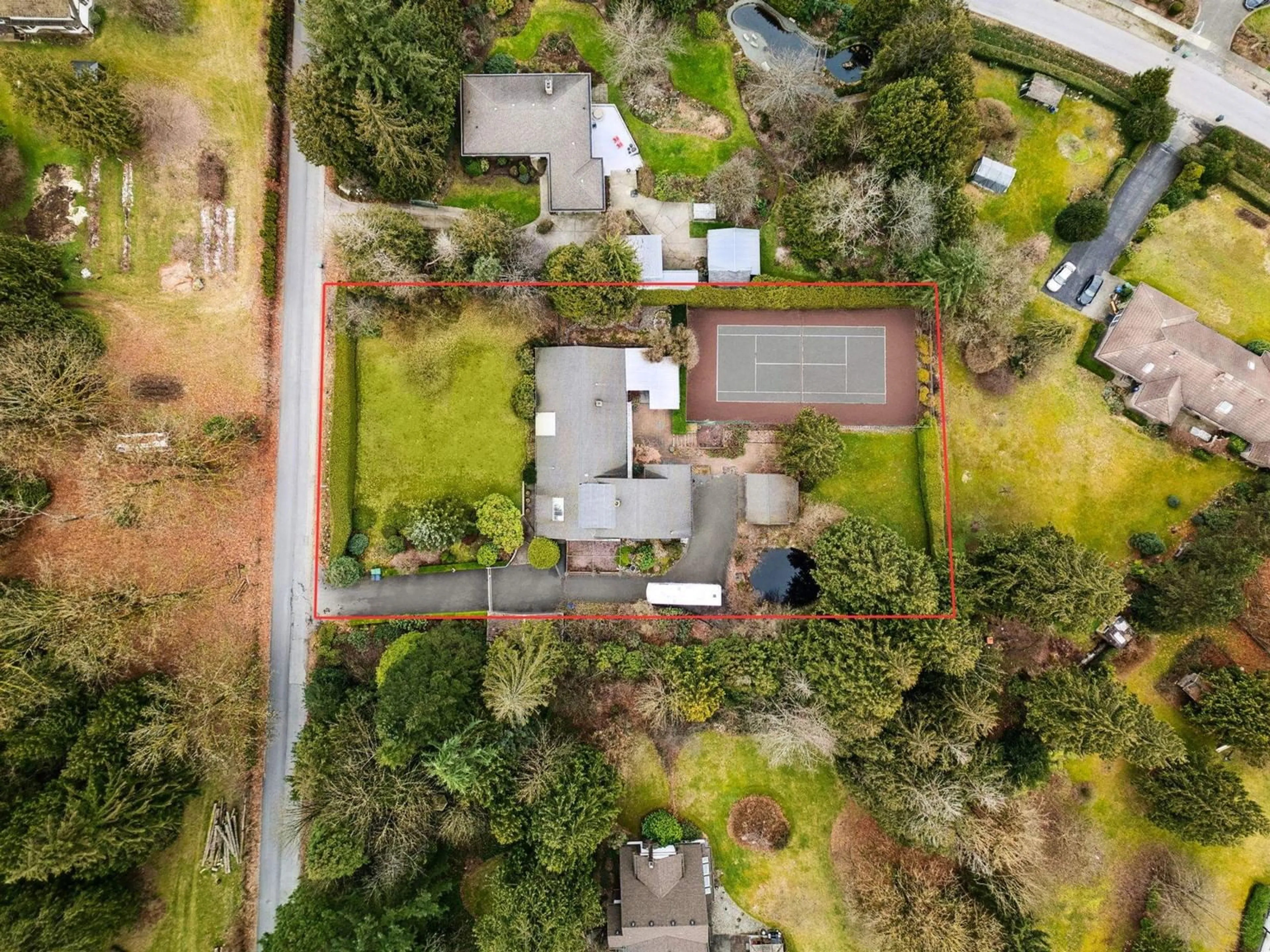 A pic from outside/outdoor area/front of a property/back of a property/a pic from drone, street for 10230 173 STREET, Surrey British Columbia V4N4H8