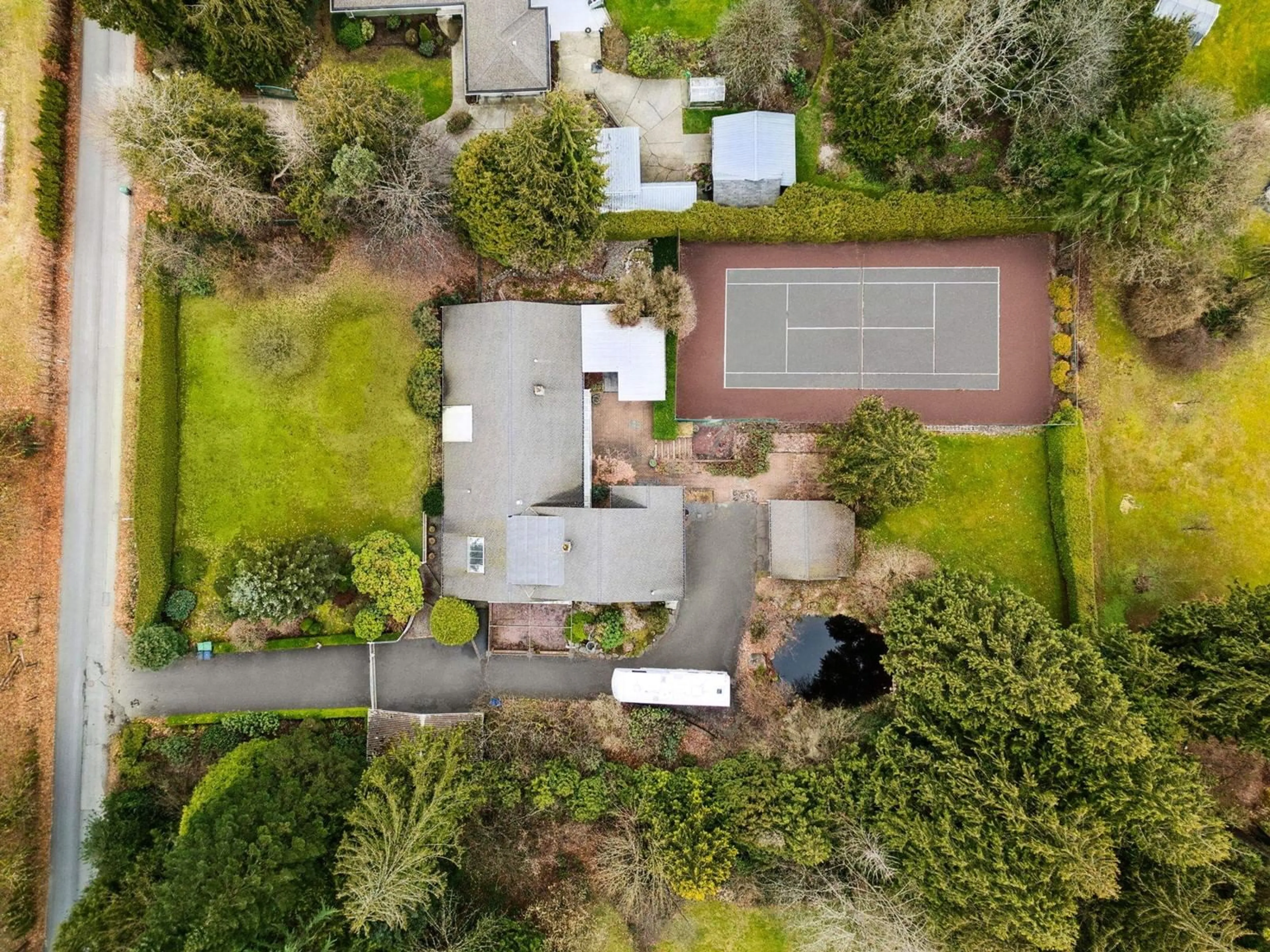 A pic from outside/outdoor area/front of a property/back of a property/a pic from drone, street for 10230 173 STREET, Surrey British Columbia V4N4H8