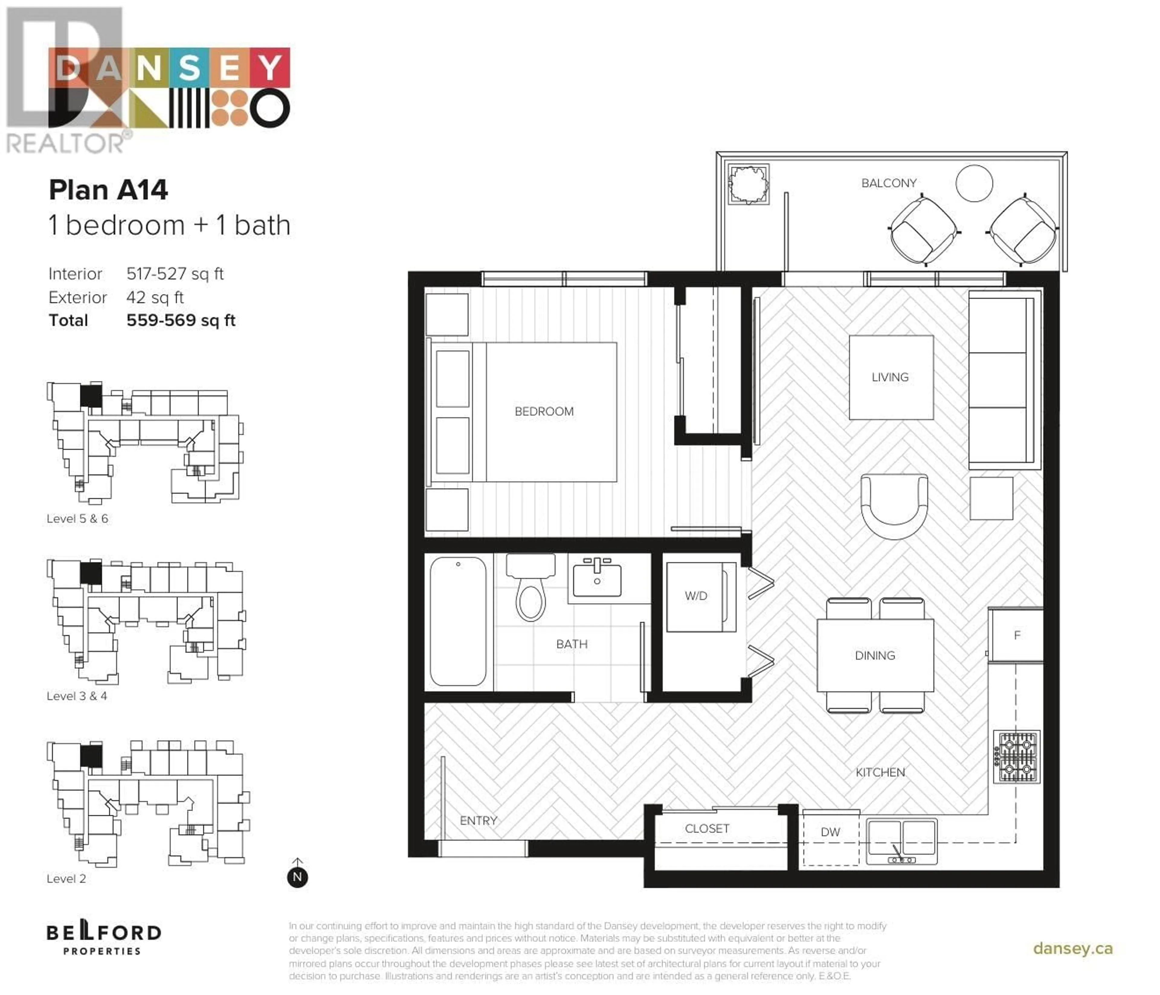 Floor plan for 311 - 599 DANSEY AVENUE, Coquitlam British Columbia V3K0J5