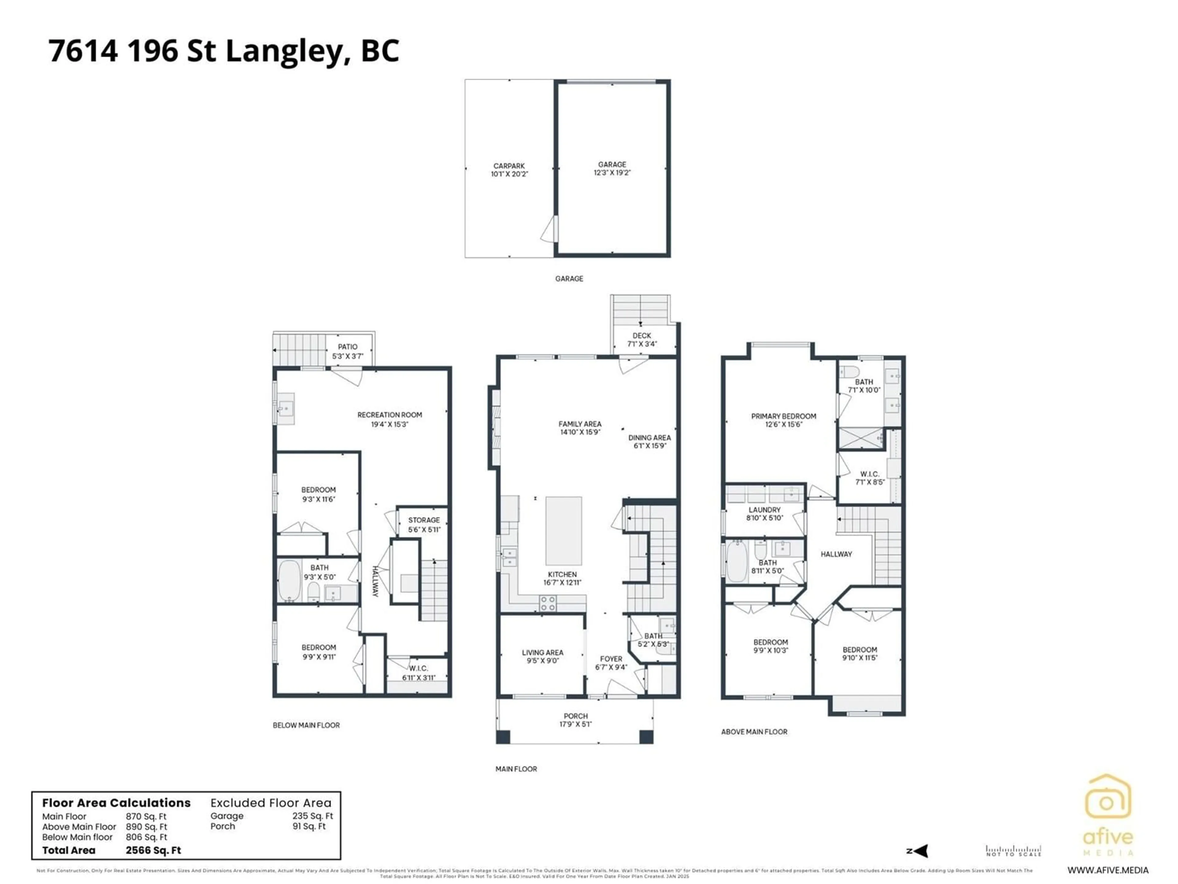 Floor plan for 7614 196, Langley British Columbia V2Y3V2
