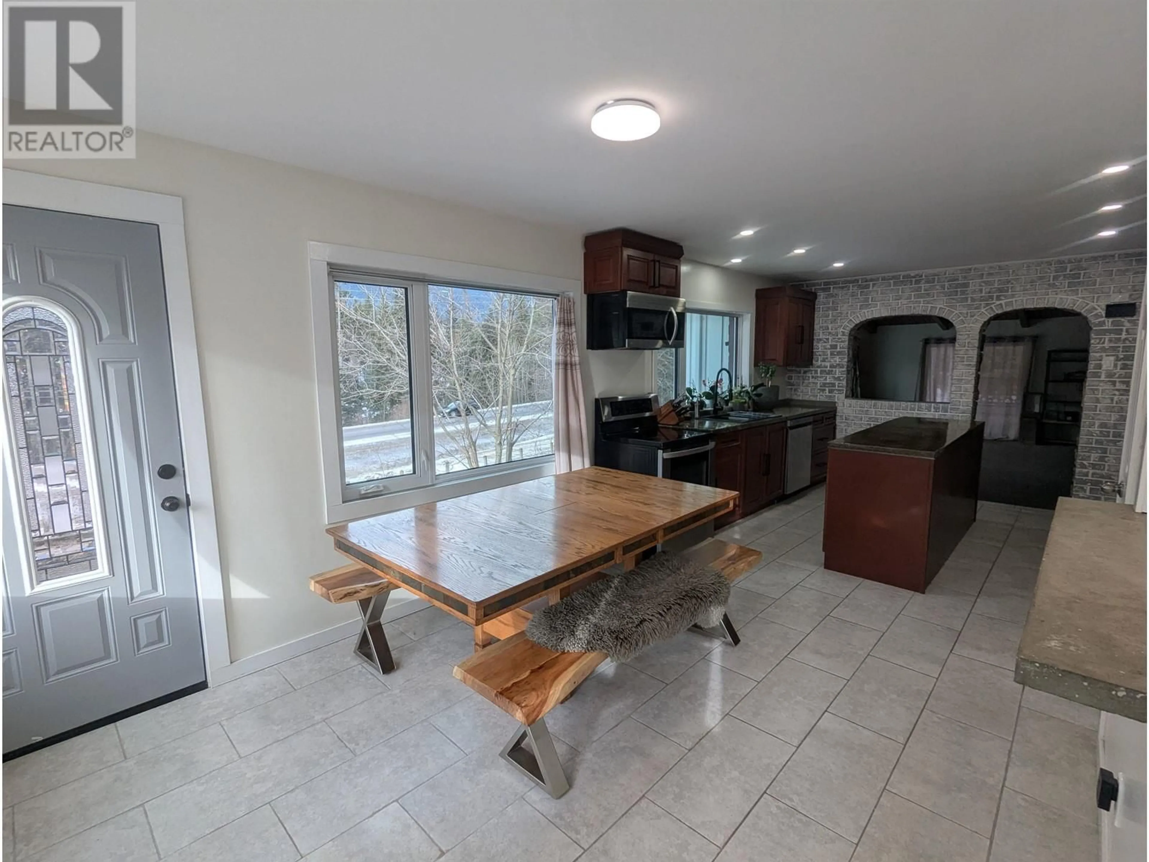 Open concept kitchen, ceramic/tile floor for 4620 MANTON ROAD, Smithers British Columbia V0J2N0