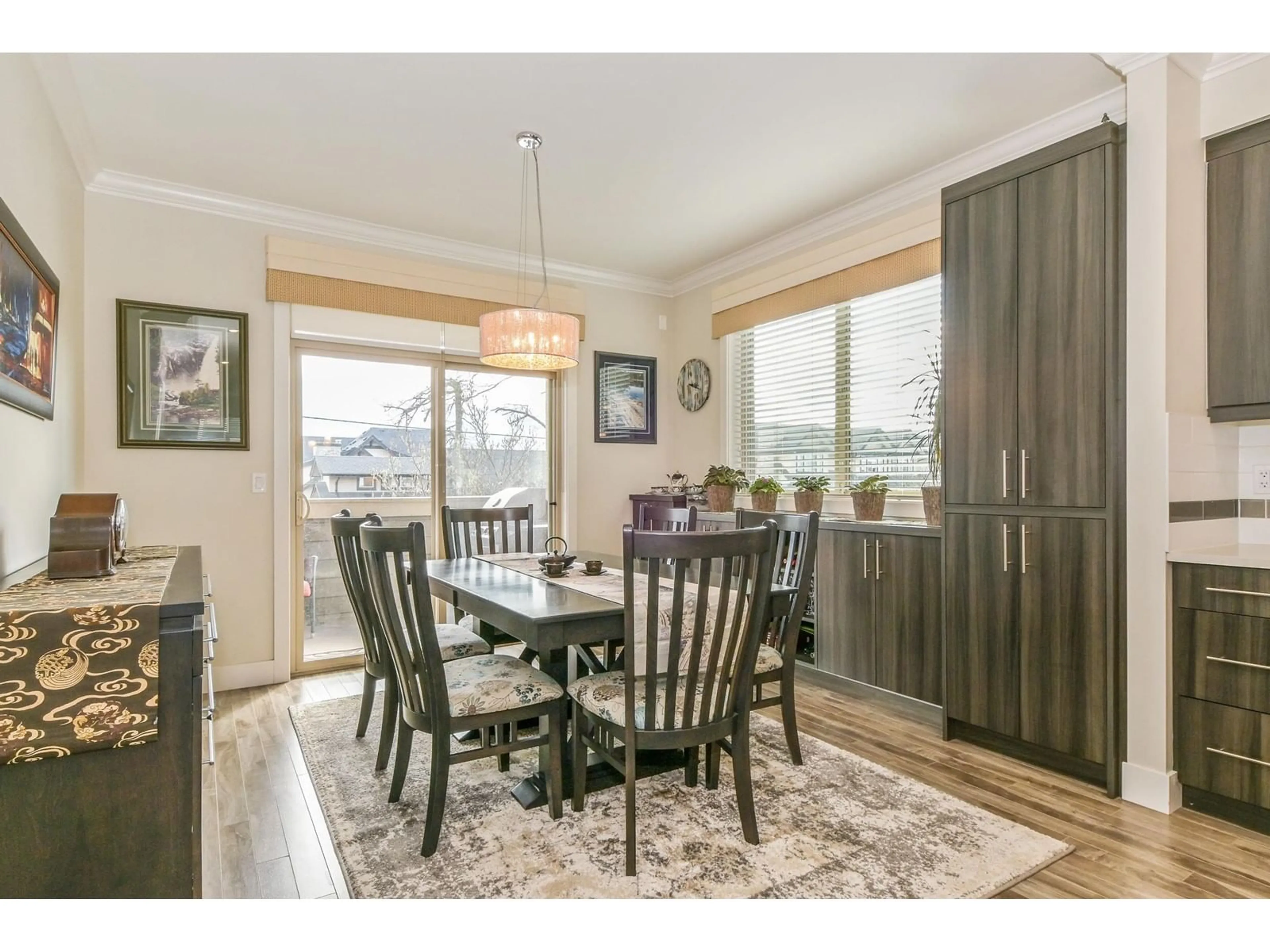 Dining room, wood/laminate floor for 1 - 19913 70, Langley British Columbia V2Y1R4