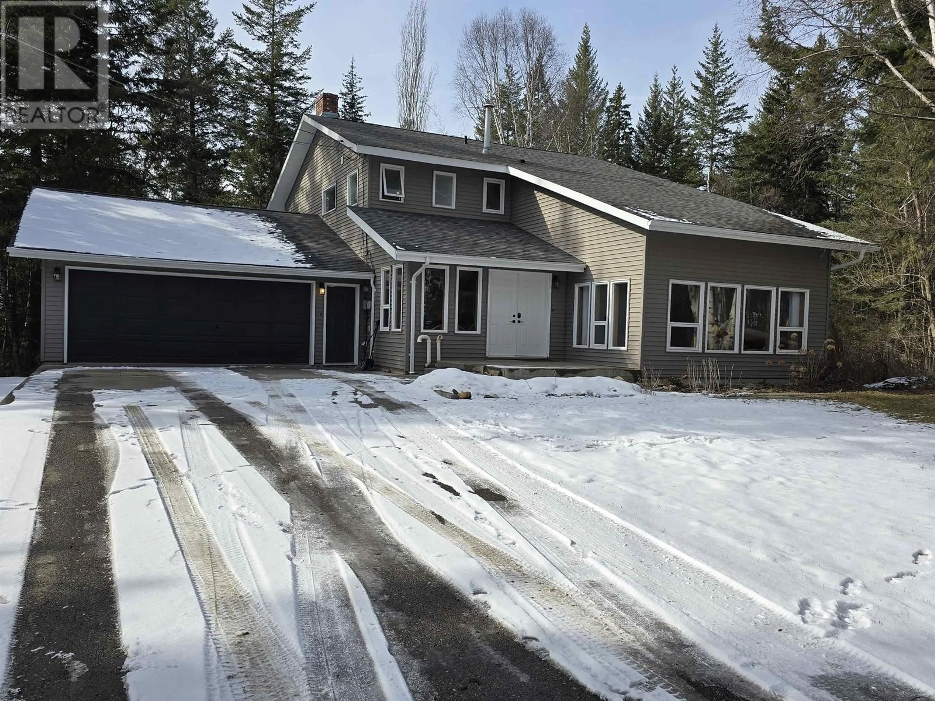 A pic from outside/outdoor area/front of a property/back of a property/a pic from drone, street for 3192 SPRUCE RIDGE ROAD, Quesnel British Columbia V2J4R4