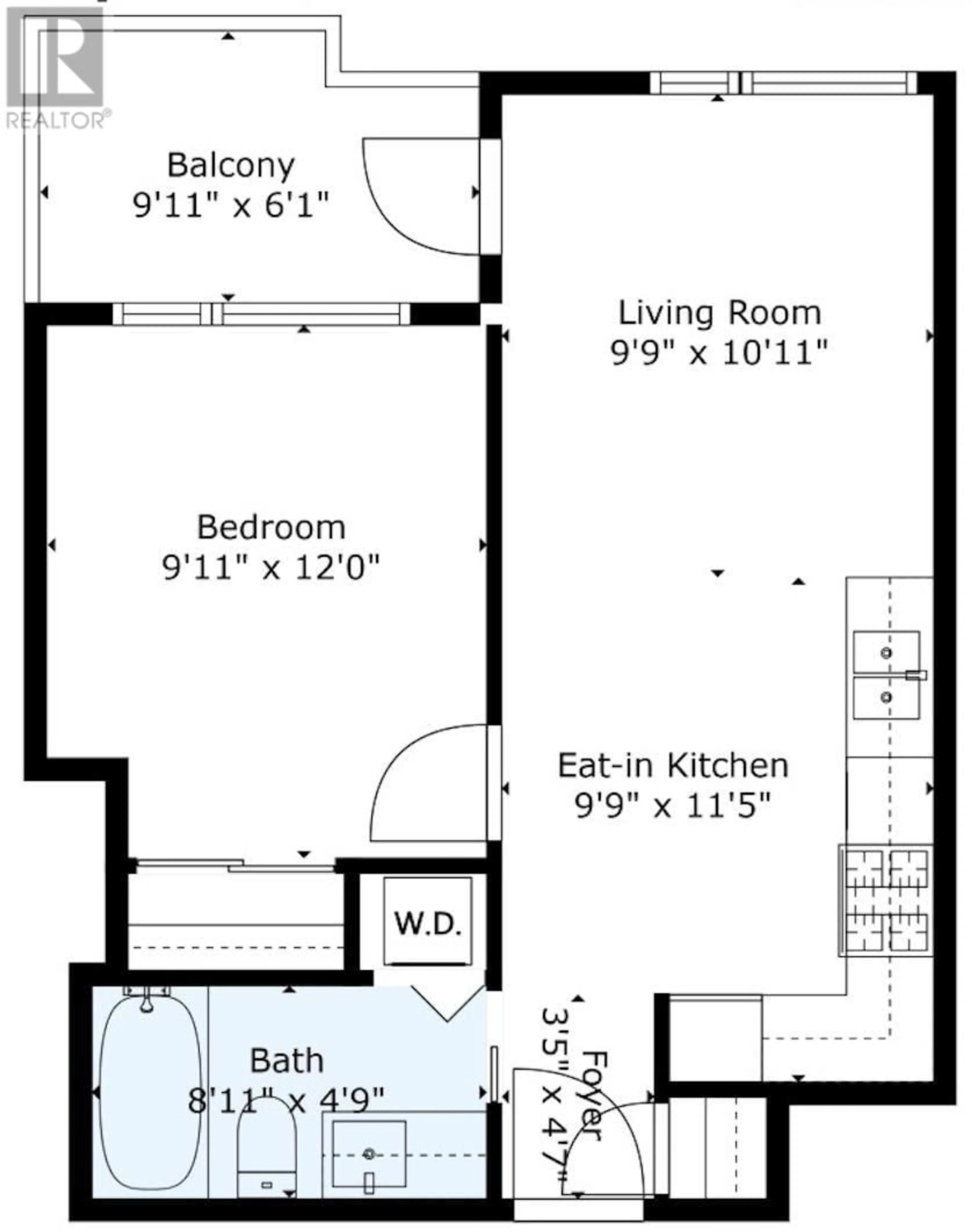 Floor plan for 504 5470 ORMIDALE STREET, Vancouver British Columbia V5R0G6