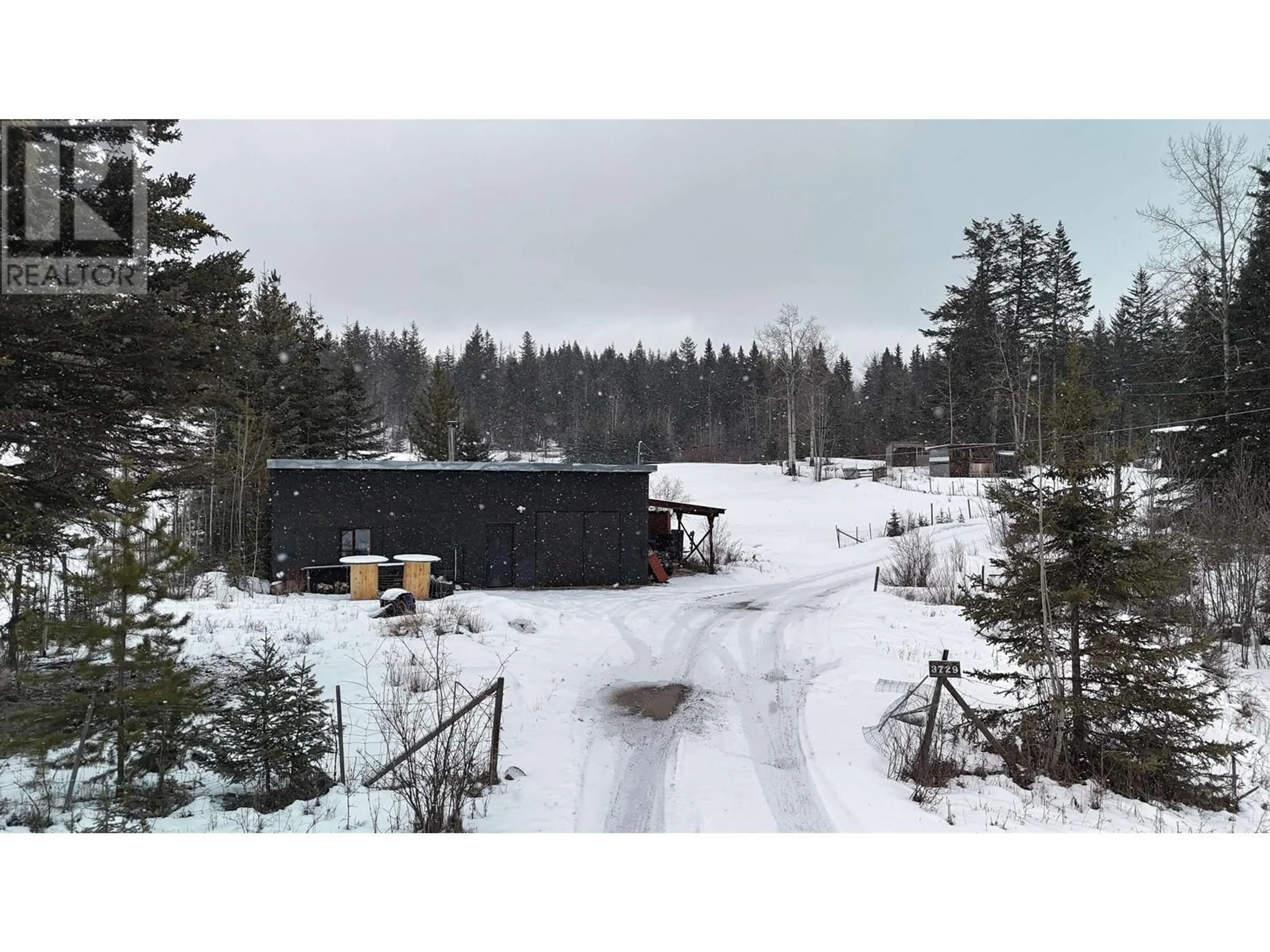 A pic from outside/outdoor area/front of a property/back of a property/a pic from drone, forest/trees view for 3729 SPOKIN LAKE ROAD, Williams Lake British Columbia V0K2G0
