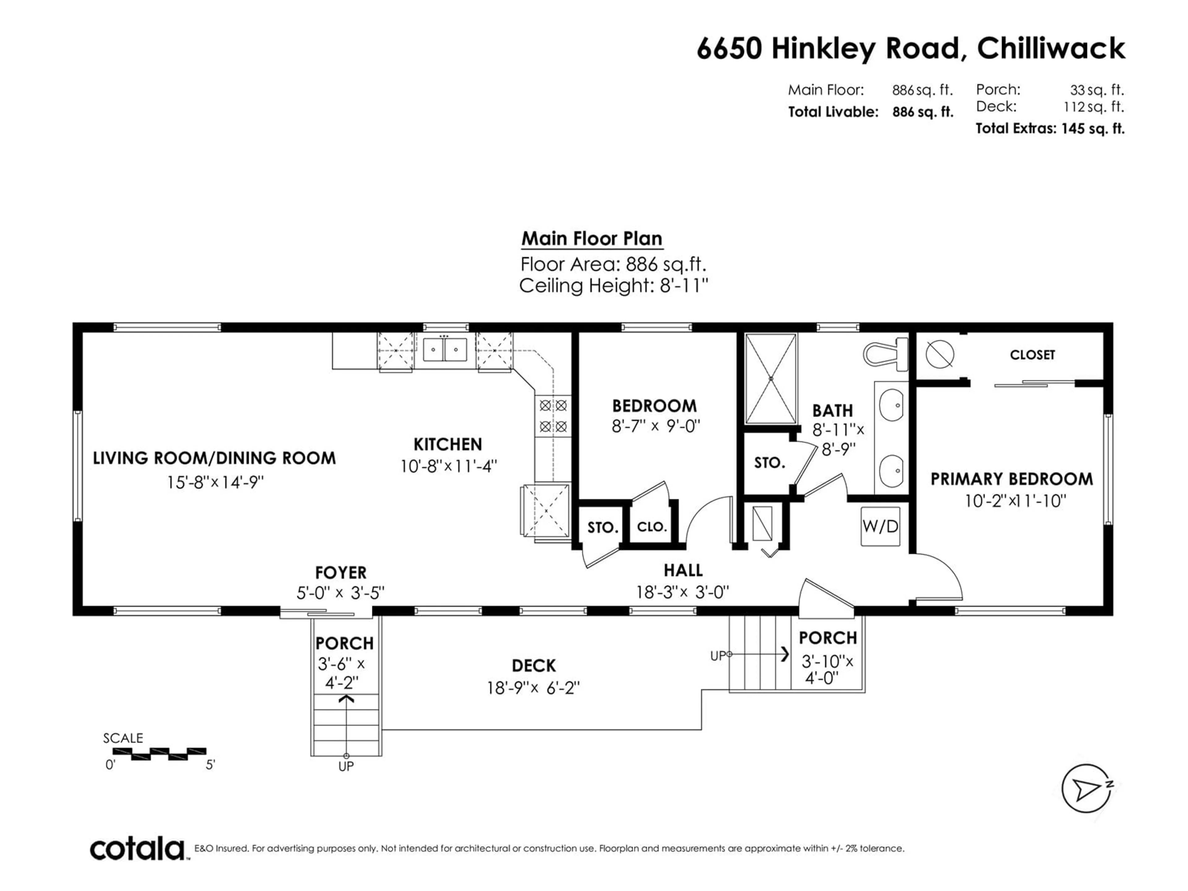 Floor plan for 6650 HINKLEY ROAD, Chilliwack British Columbia V4Z1J4