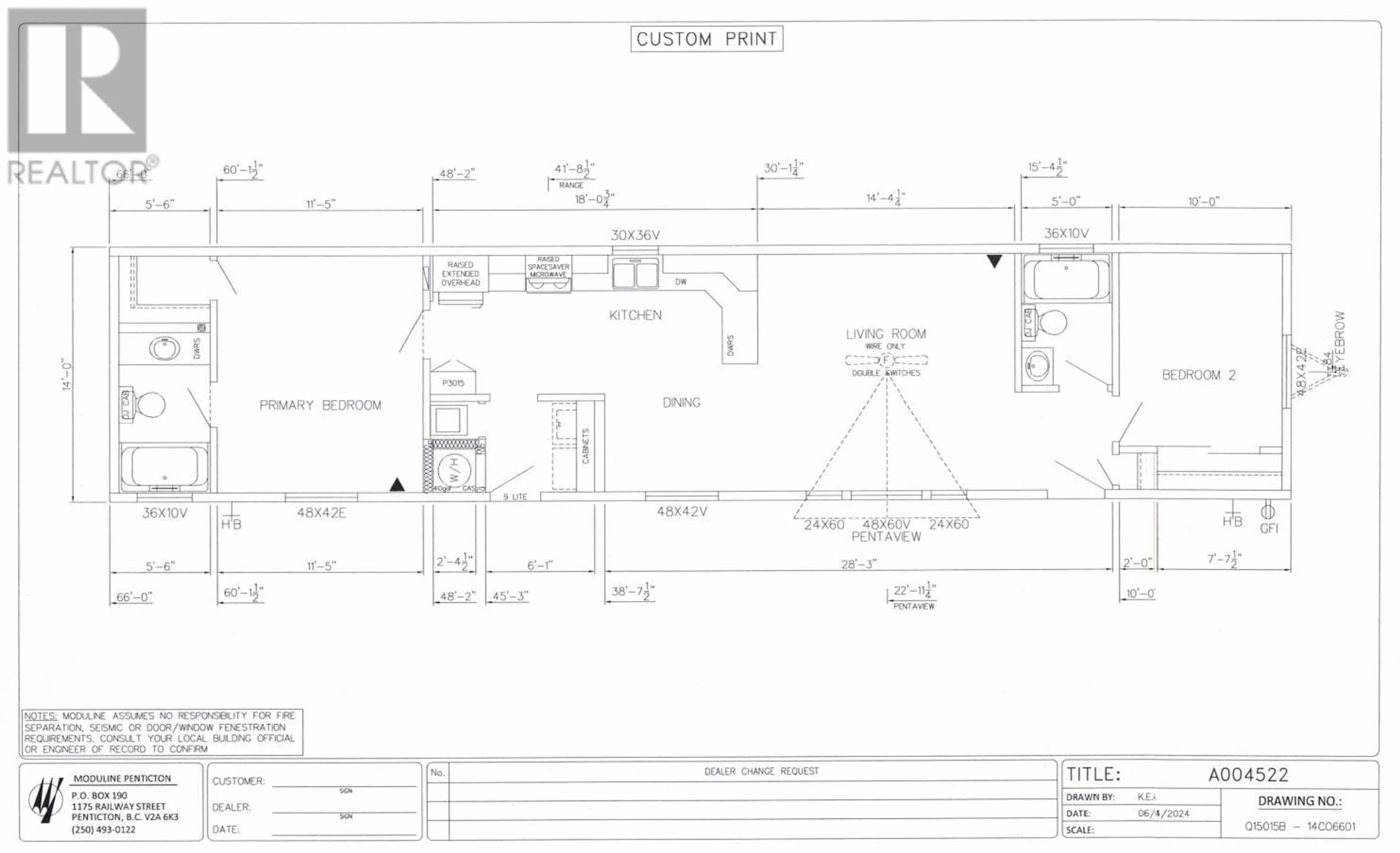 Floor plan for 80 - 684 NORTH FRASER ROAD, Quesnel British Columbia V2J1Z6