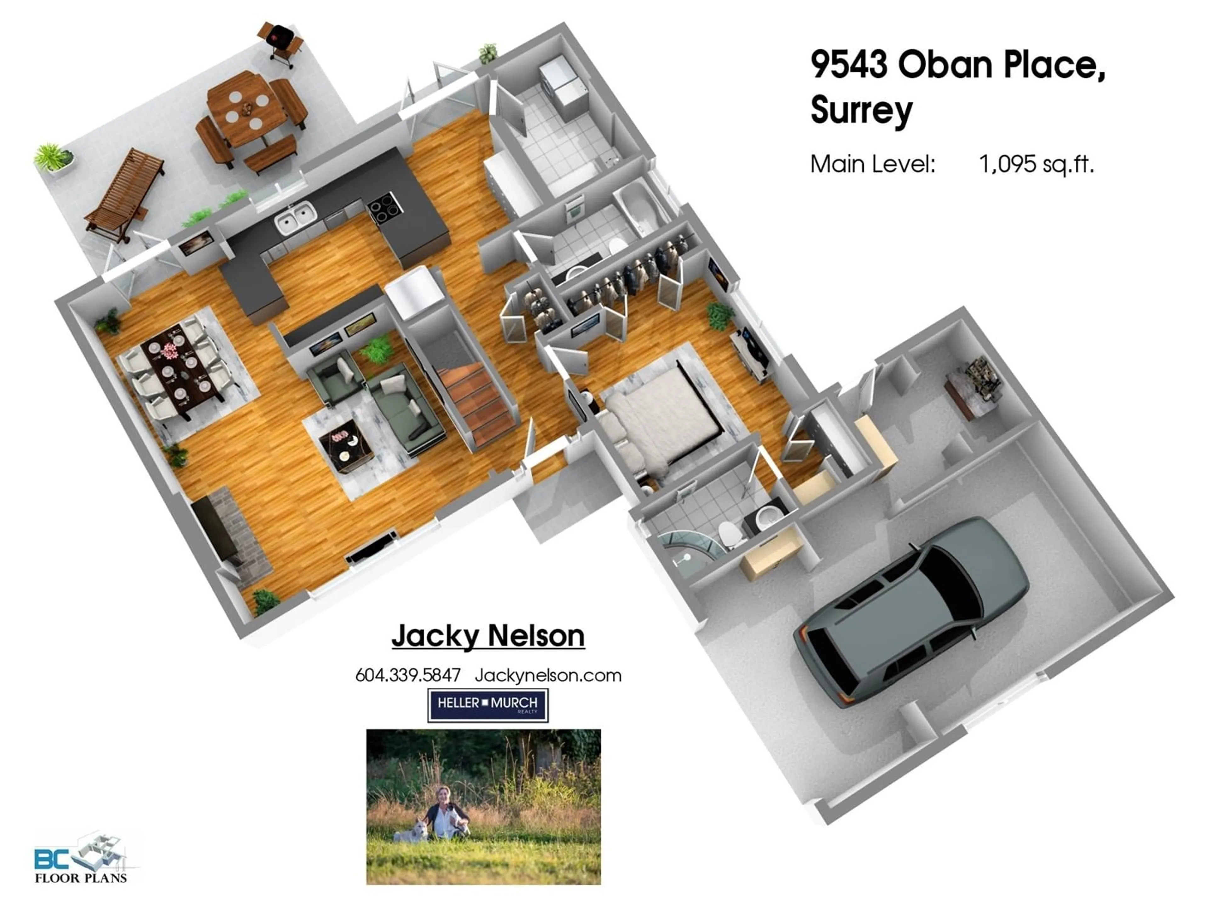 Floor plan for 9543 OBAN, Surrey British Columbia V3V6Z2