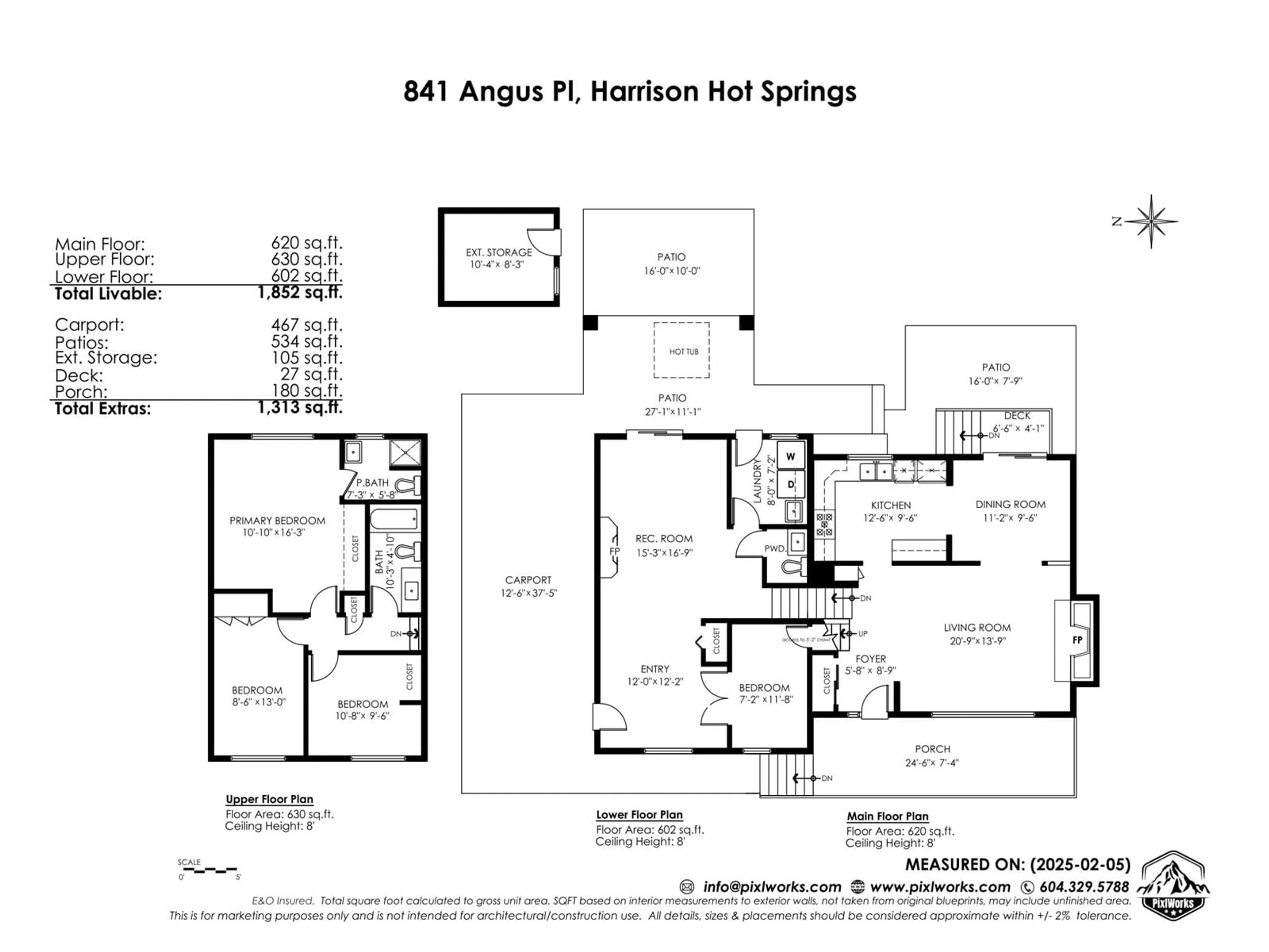 Floor plan for 841 ANGUS PLACE, Harrison Hot Springs British Columbia V0M1K0