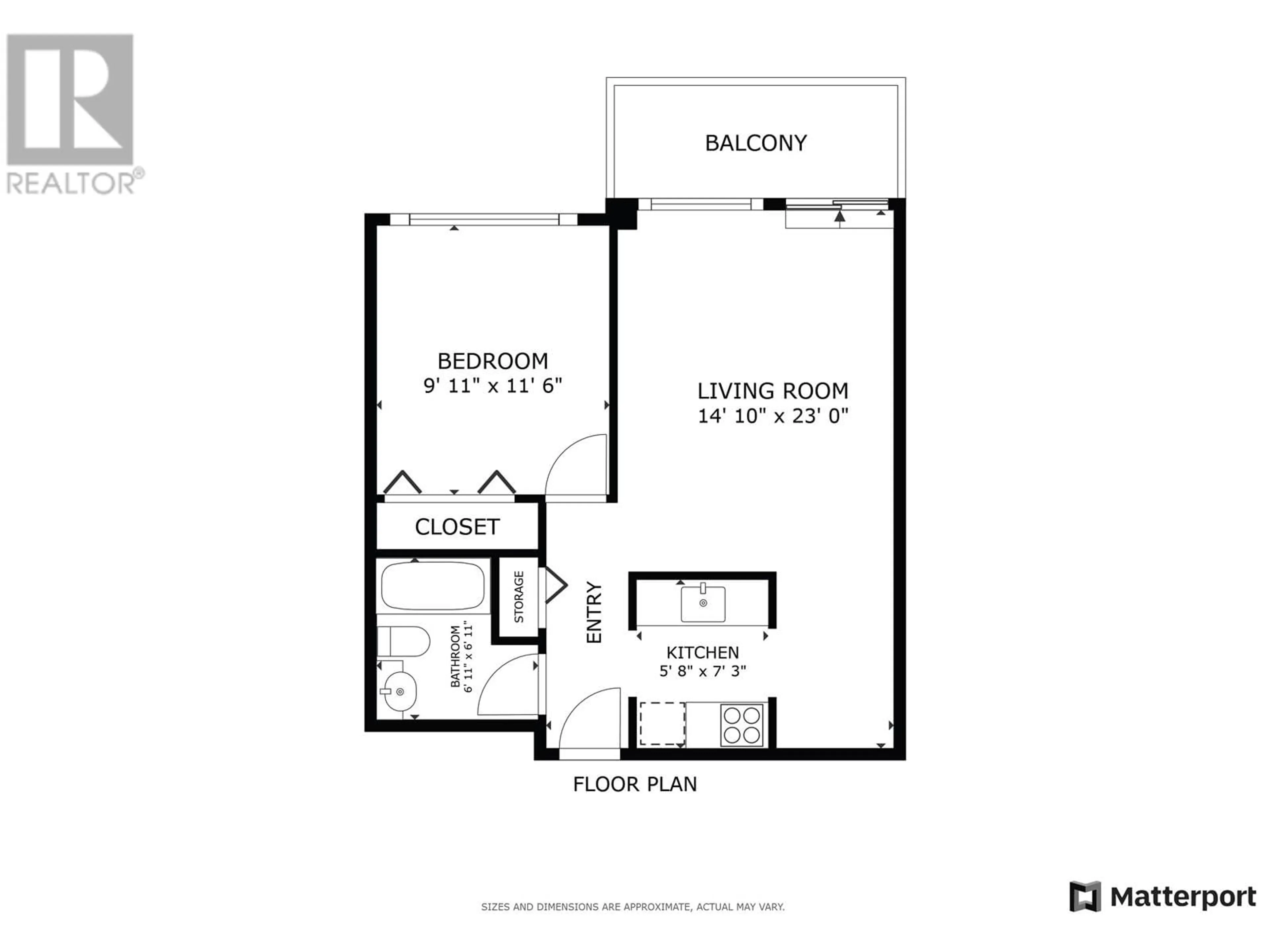 Floor plan for 1808 - 1850 COMOX STREET, Vancouver British Columbia V6G1R3