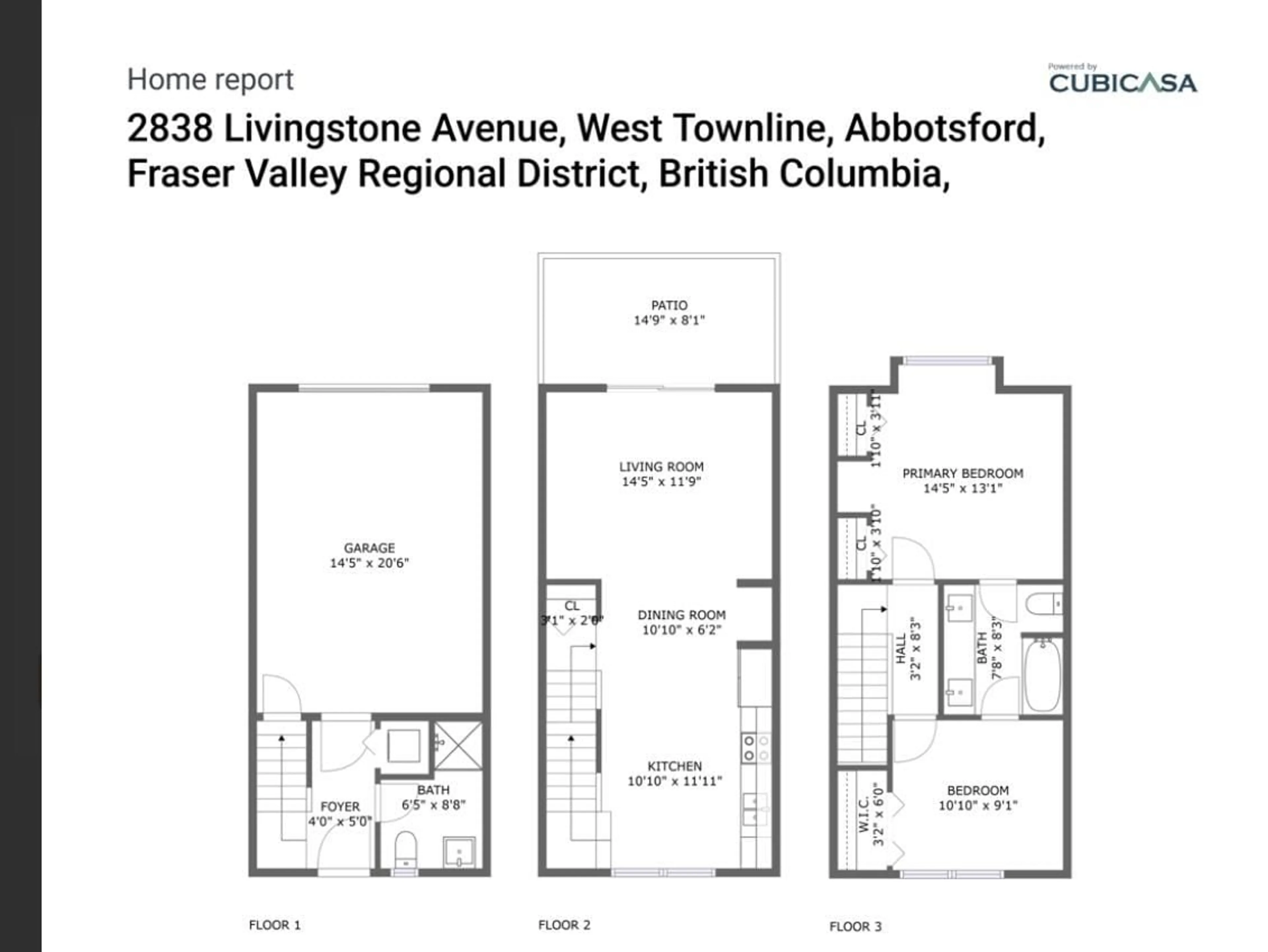 Floor plan for 29 - 2838 LIVINGSTONE, Abbotsford British Columbia V2T0J1