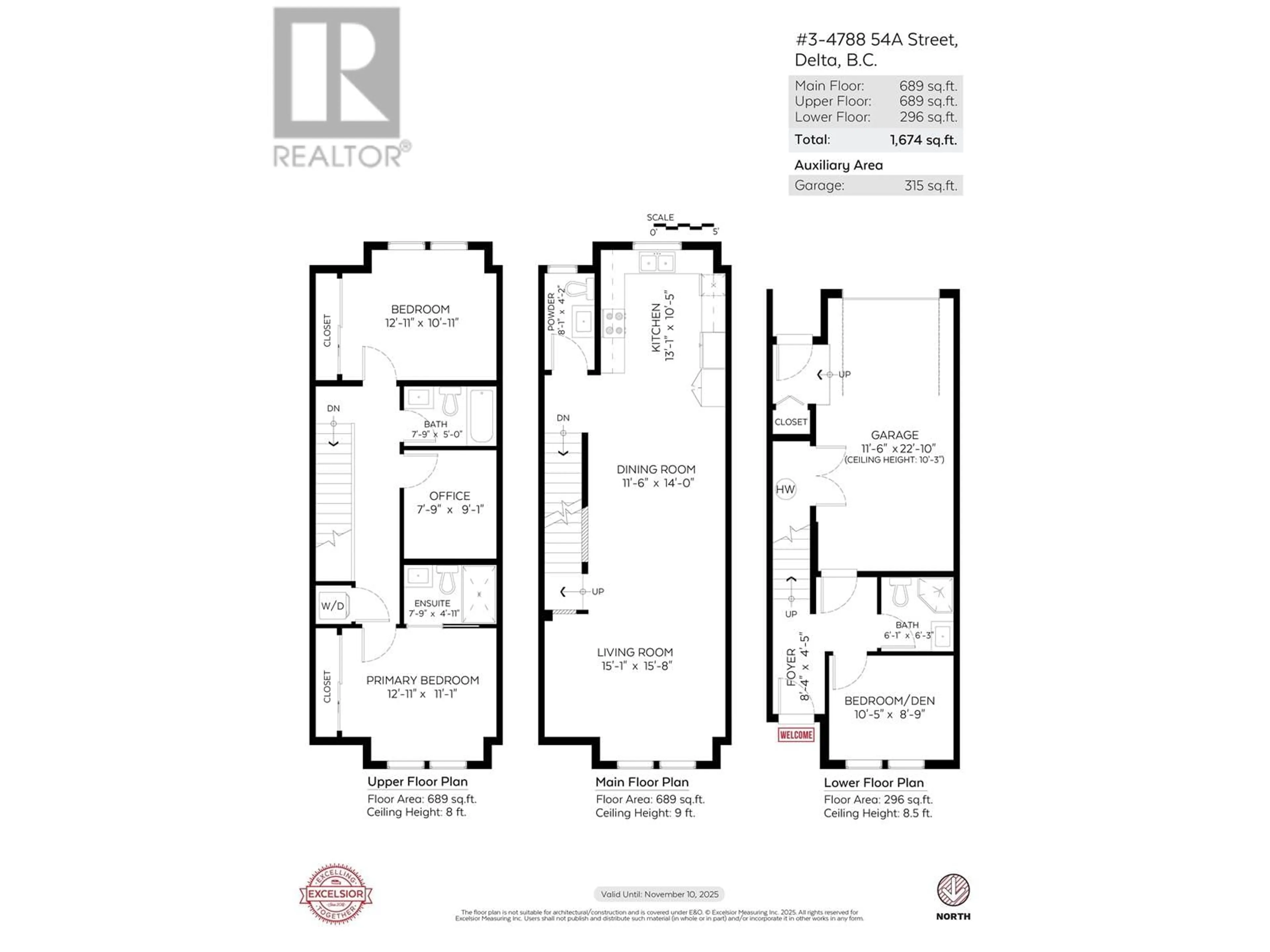 Floor plan for 3 - 4788 54A STREET, Delta British Columbia V4K3P1