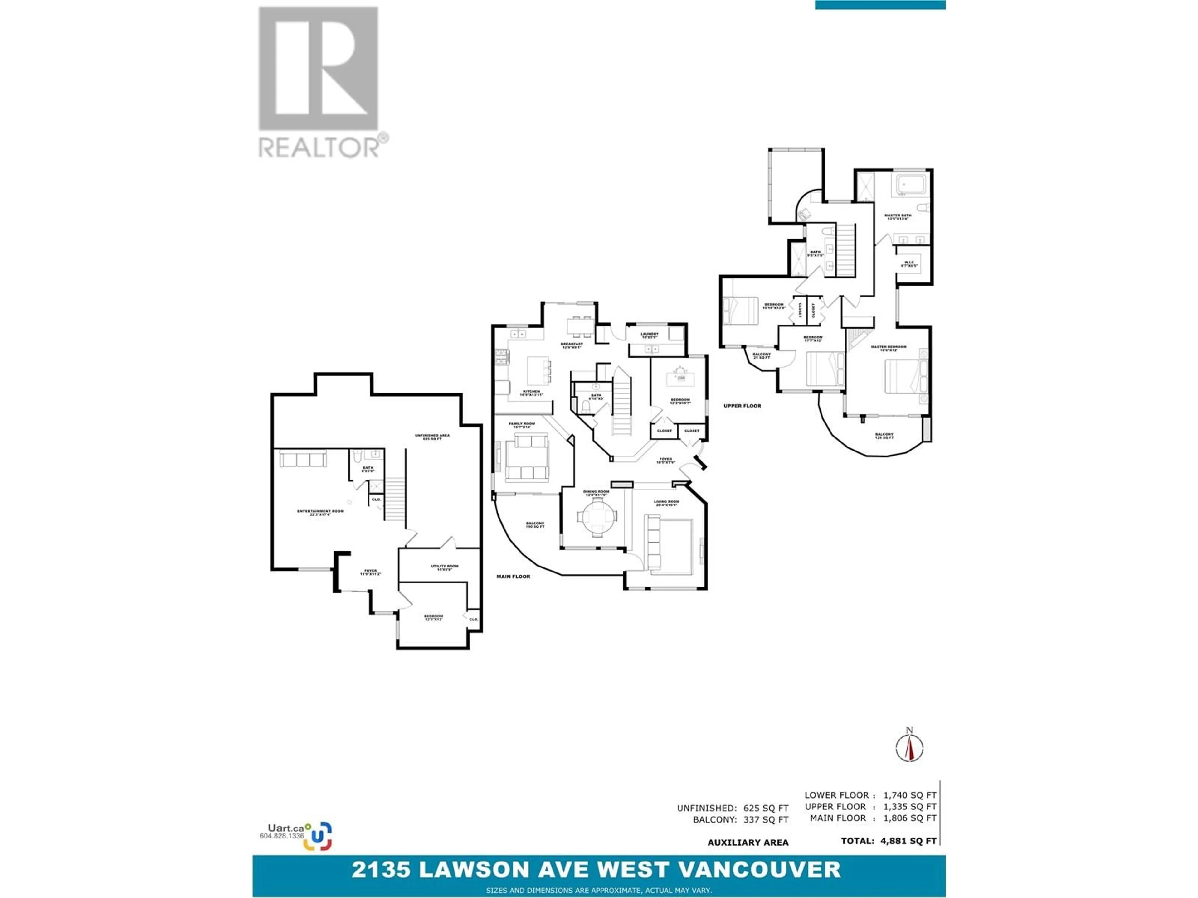Floor plan for 2135 LAWSON AVENUE, West Vancouver British Columbia V7V2E1