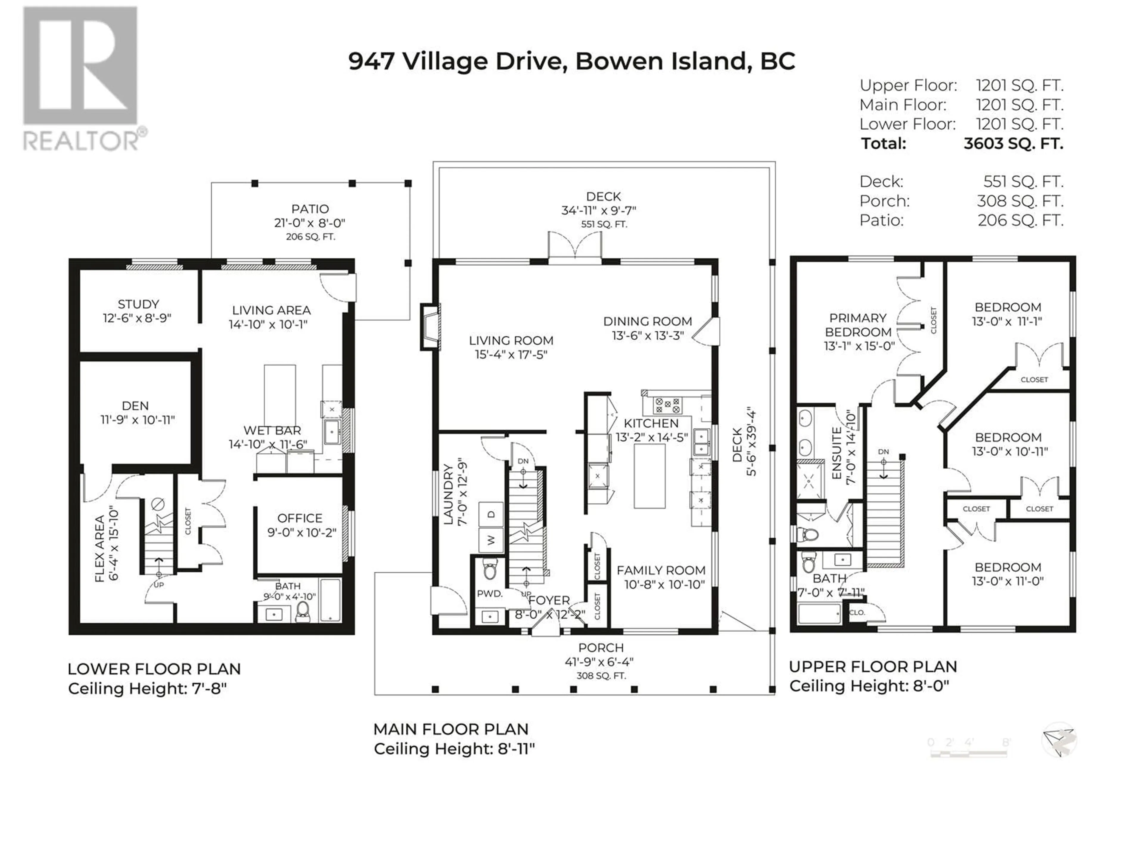 Floor plan for 947 VILLAGE DRIVE, Bowen Island British Columbia V0N1G1