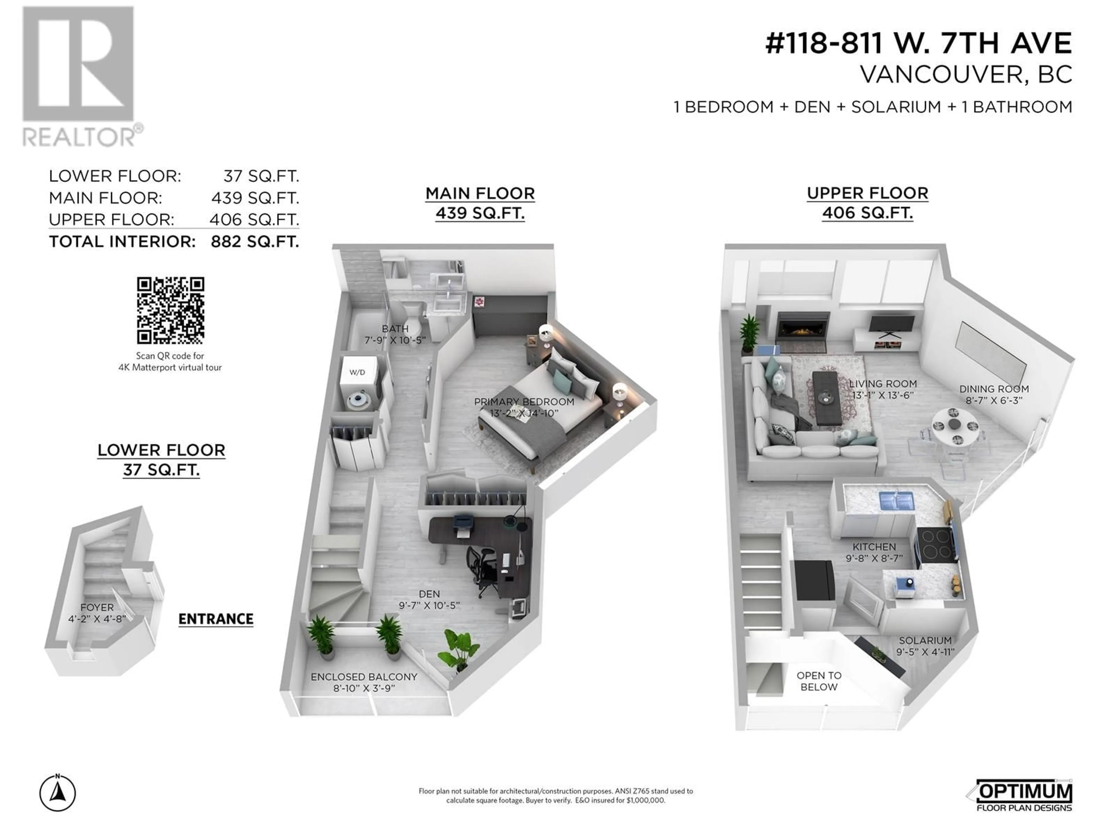 Floor plan for 118 811 W 7TH AVENUE, Vancouver British Columbia V5Z1C2