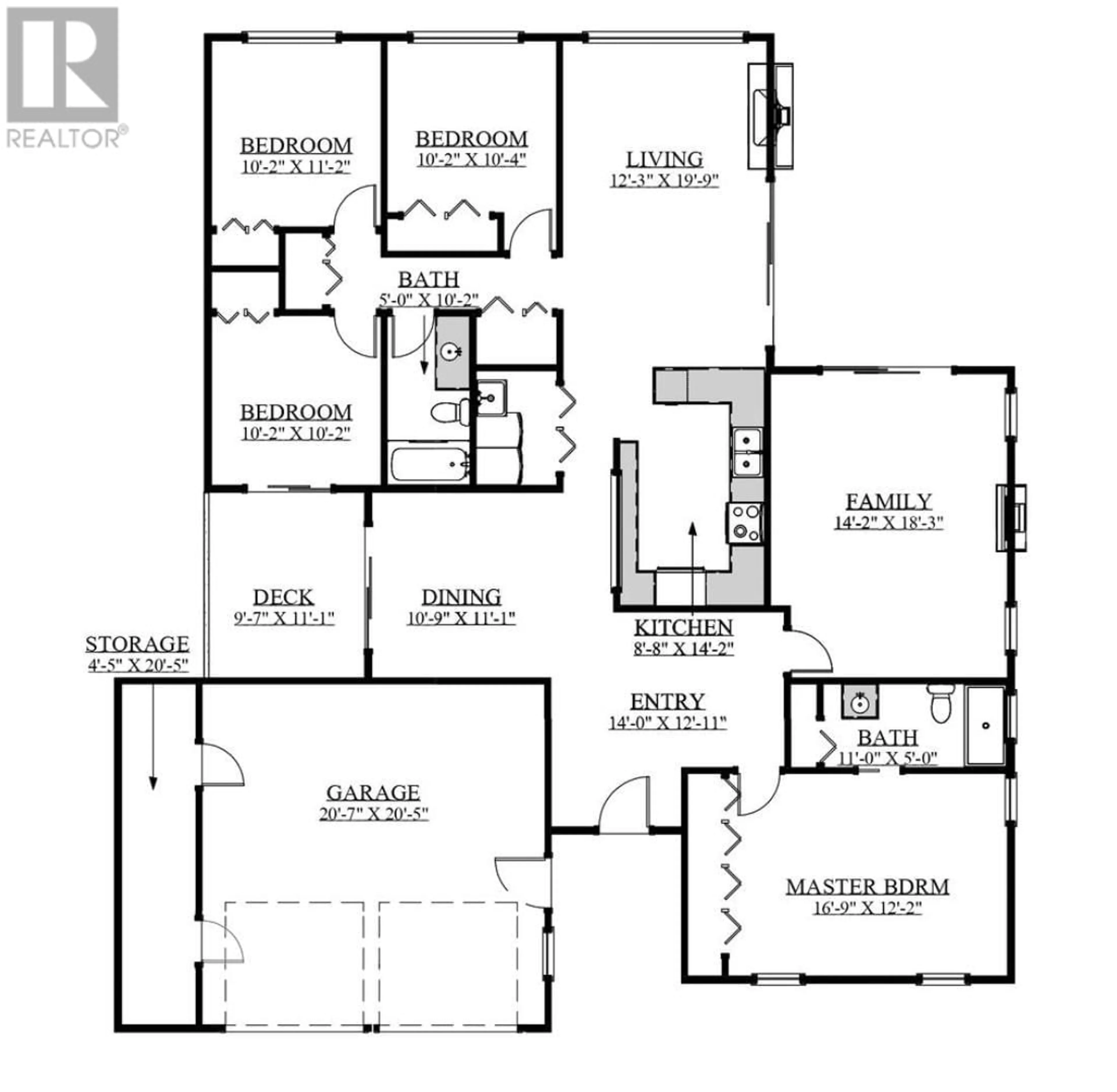 Floor plan for 5301 4A AVENUE, Delta British Columbia V4M1H4
