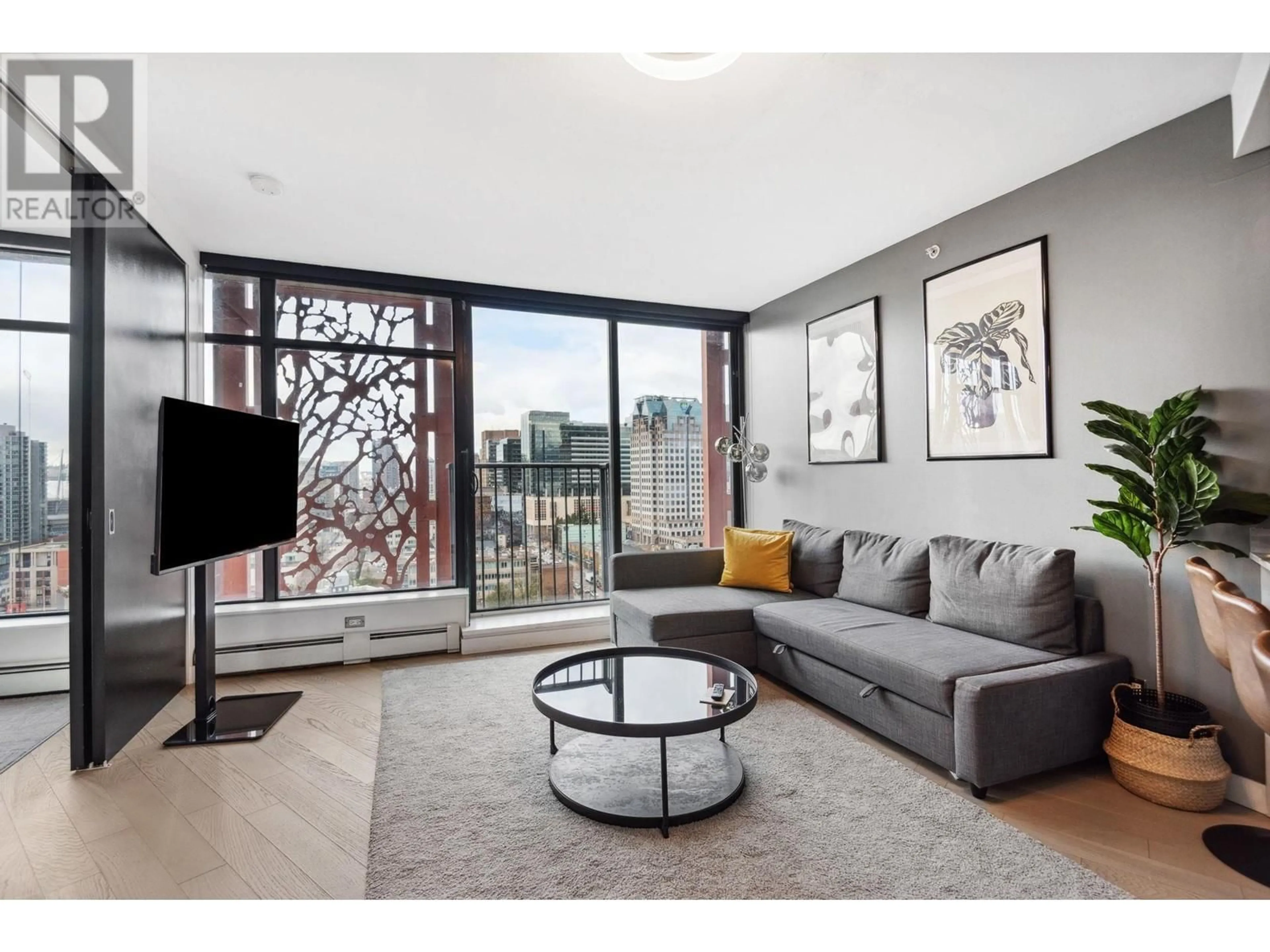 Living room with furniture, unknown for 2409 - 128 CORDOVA STREET, Vancouver British Columbia V6B0E6