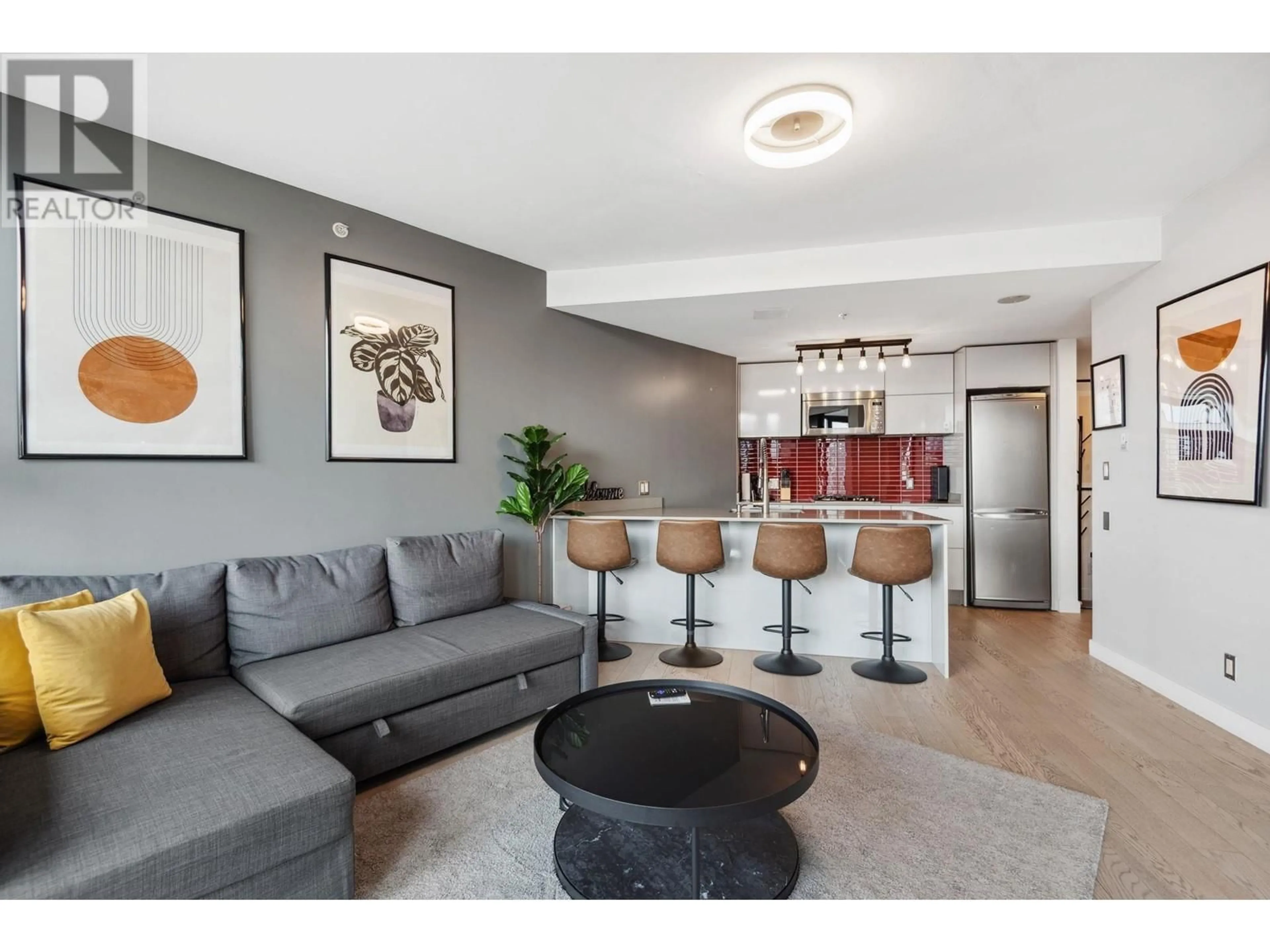 Living room with furniture, unknown for 2409 - 128 CORDOVA STREET, Vancouver British Columbia V6B0E6