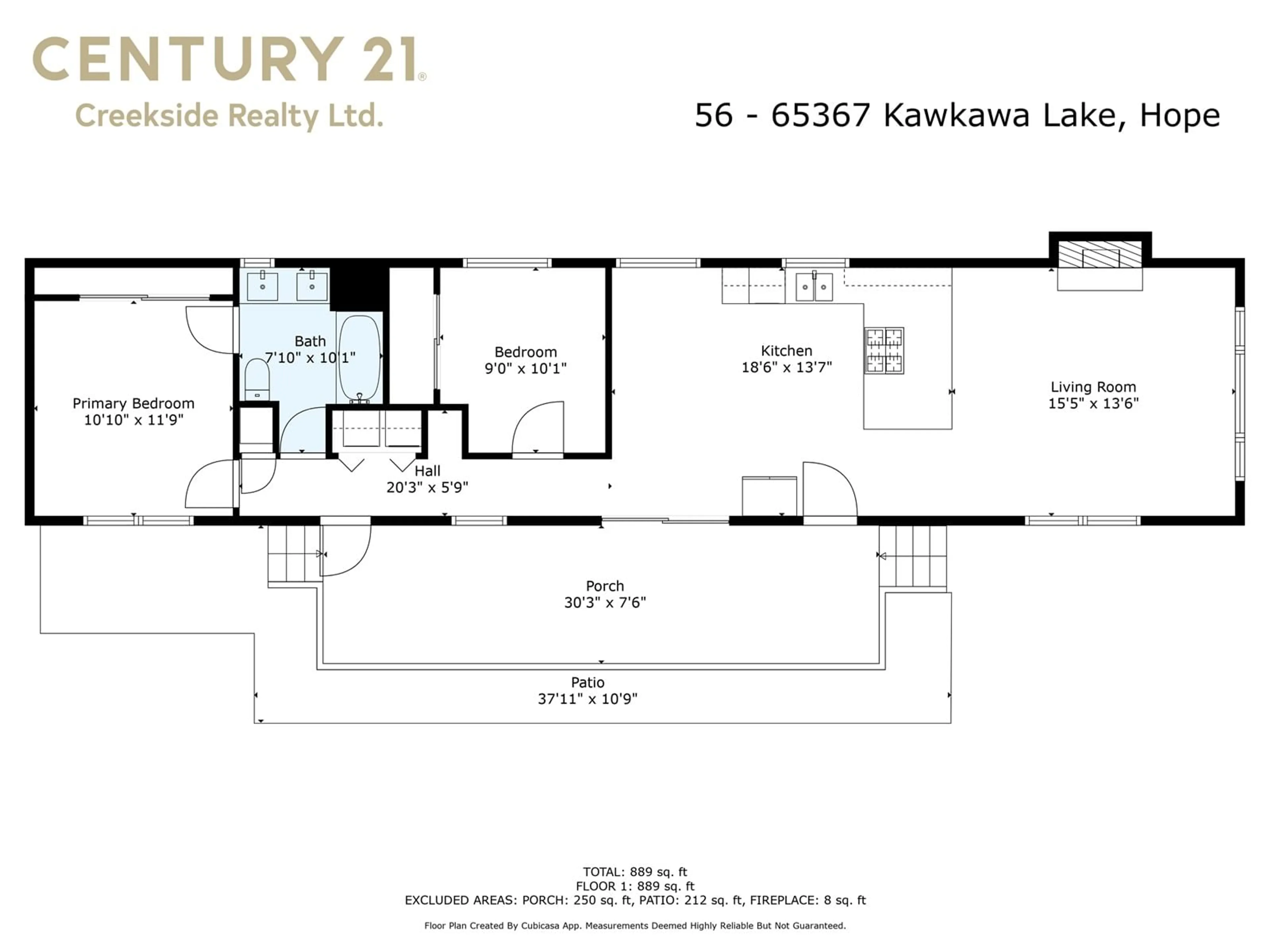 Floor plan for 56 - 65367 KAWKAWA LAKE ROAD, Hope British Columbia V0X1L1