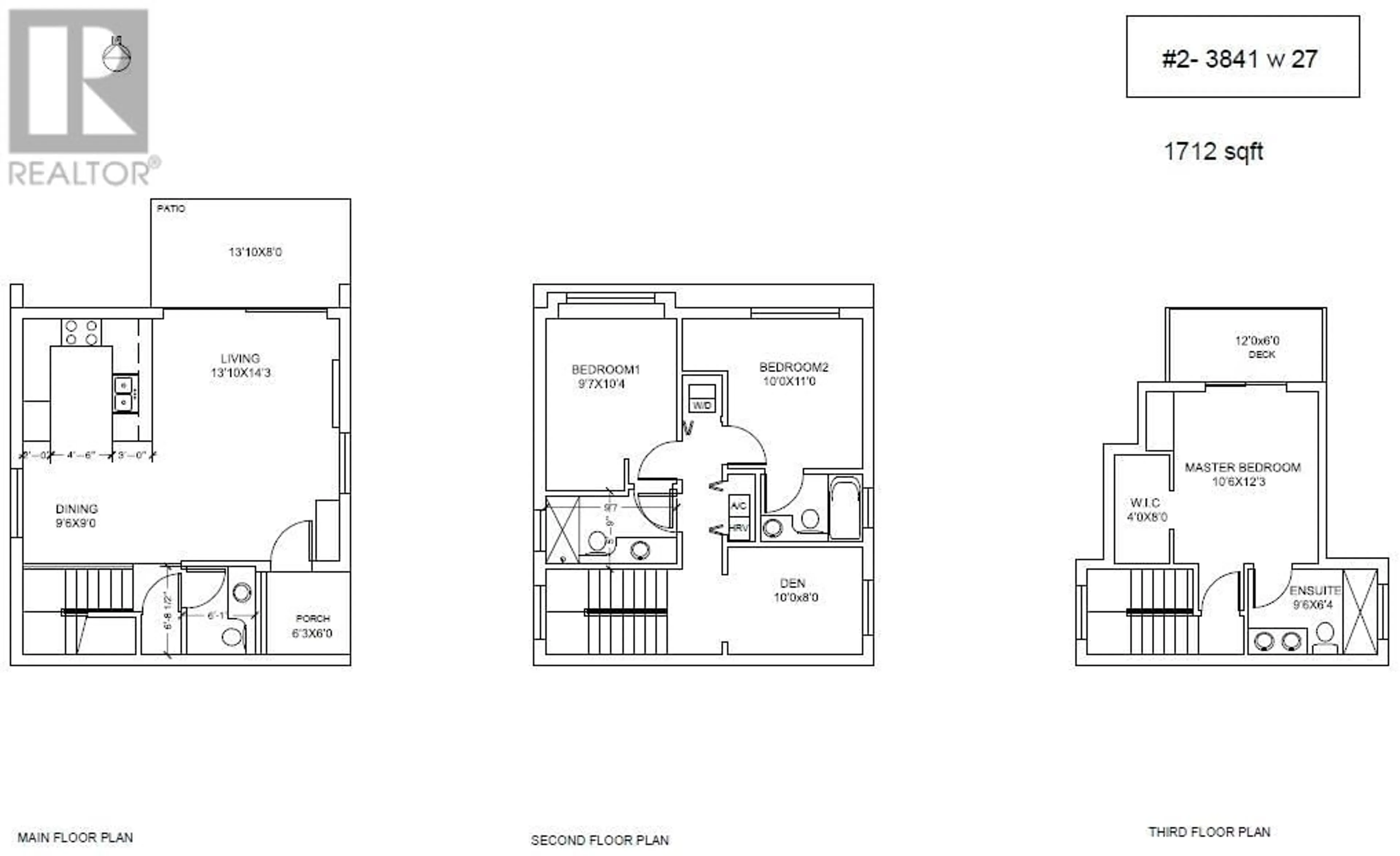 Floor plan for 2 3841 W 27TH AVENUE, Vancouver British Columbia V6S1R4