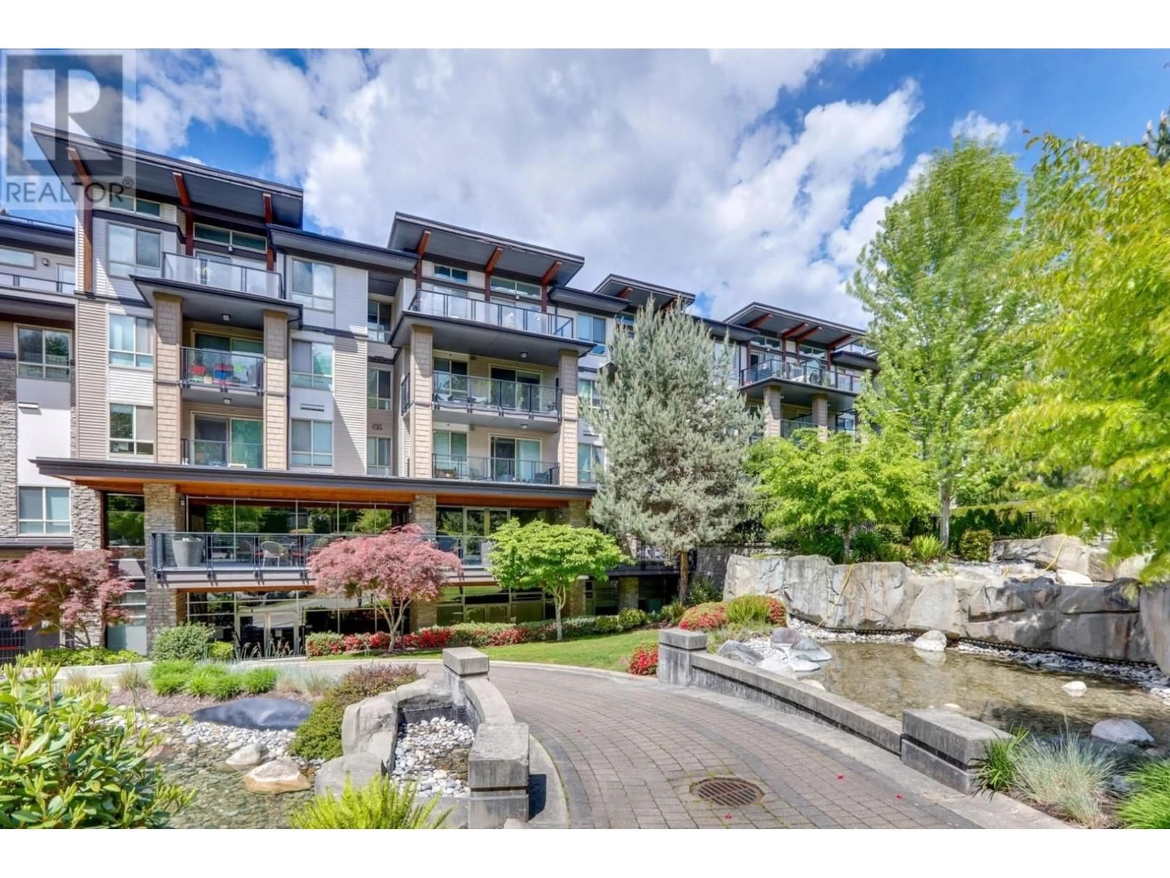 Patio, water/lake/river/ocean view for 308 - 7478 BYRNEPARK WALK, Burnaby British Columbia V3N0B5