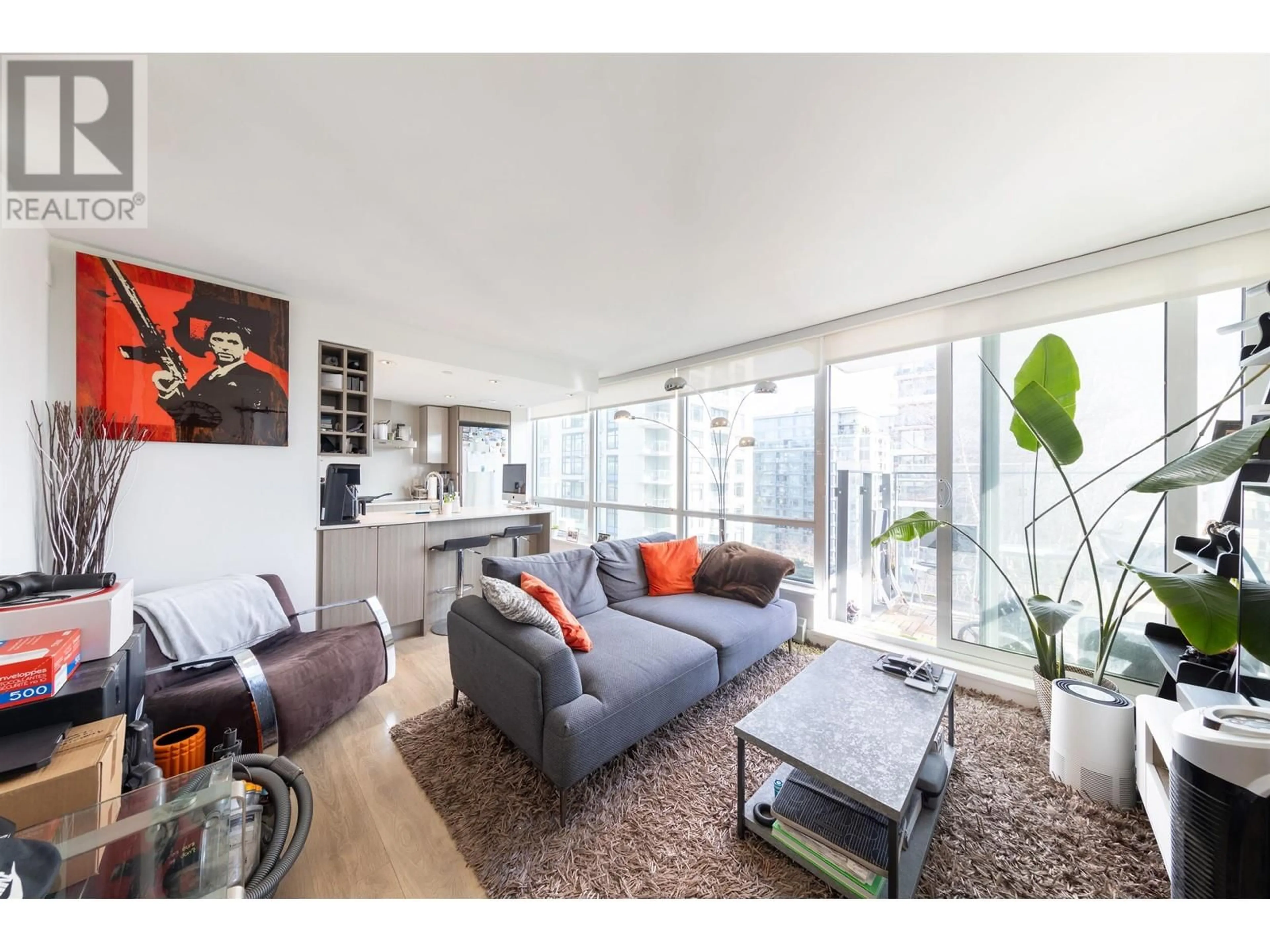 Living room with furniture, unknown for 1005 - 1788 COLUMBIA STREET, Vancouver British Columbia V5Y0L7