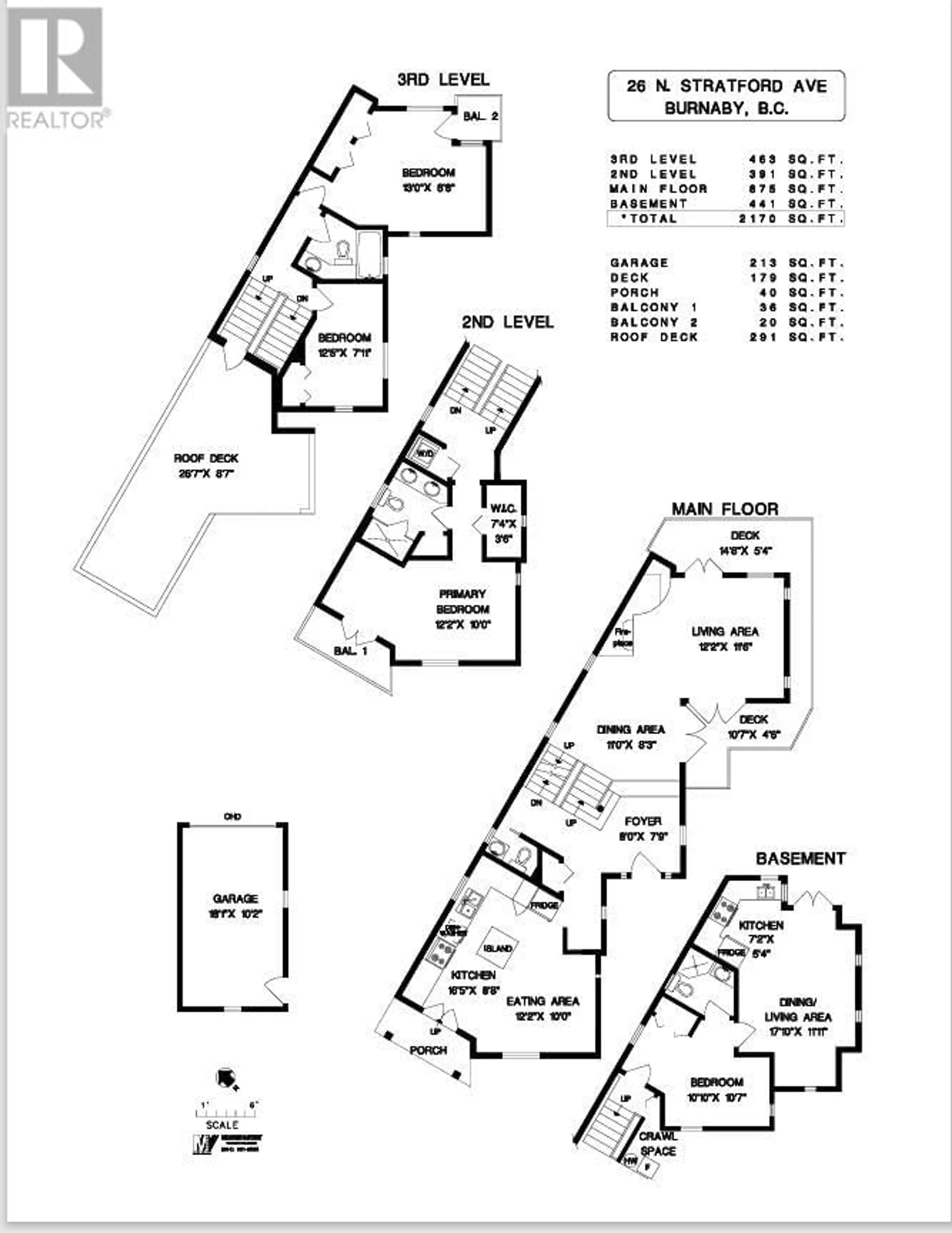 Floor plan for 26 STRATFORD AVENUE, Burnaby British Columbia V5B1K9