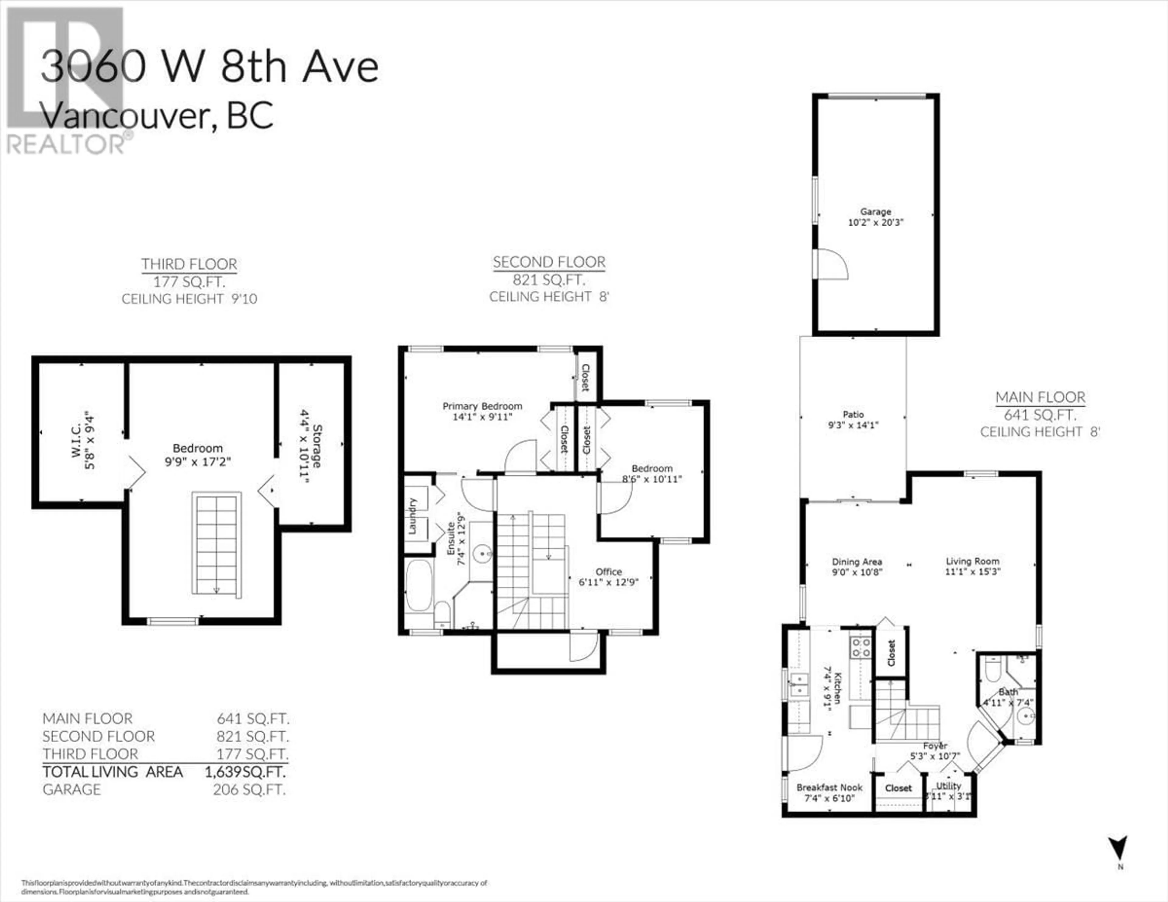 Floor plan for 3060 8TH AVENUE, Vancouver British Columbia V6K2C1