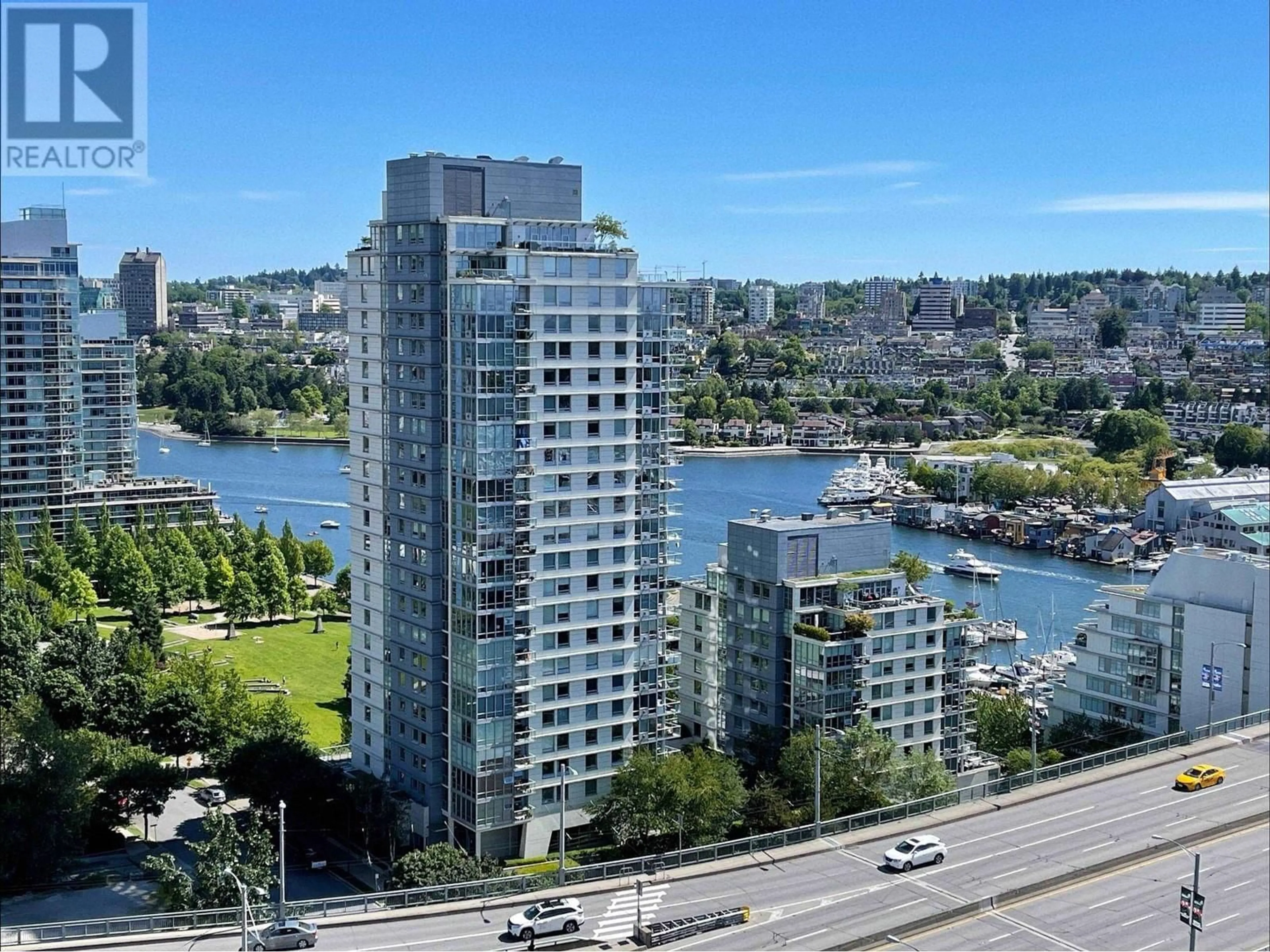 A pic from outside/outdoor area/front of a property/back of a property/a pic from drone, water/lake/river/ocean view for 2509 1480 HOWE STREET, Vancouver British Columbia V6Z0G5