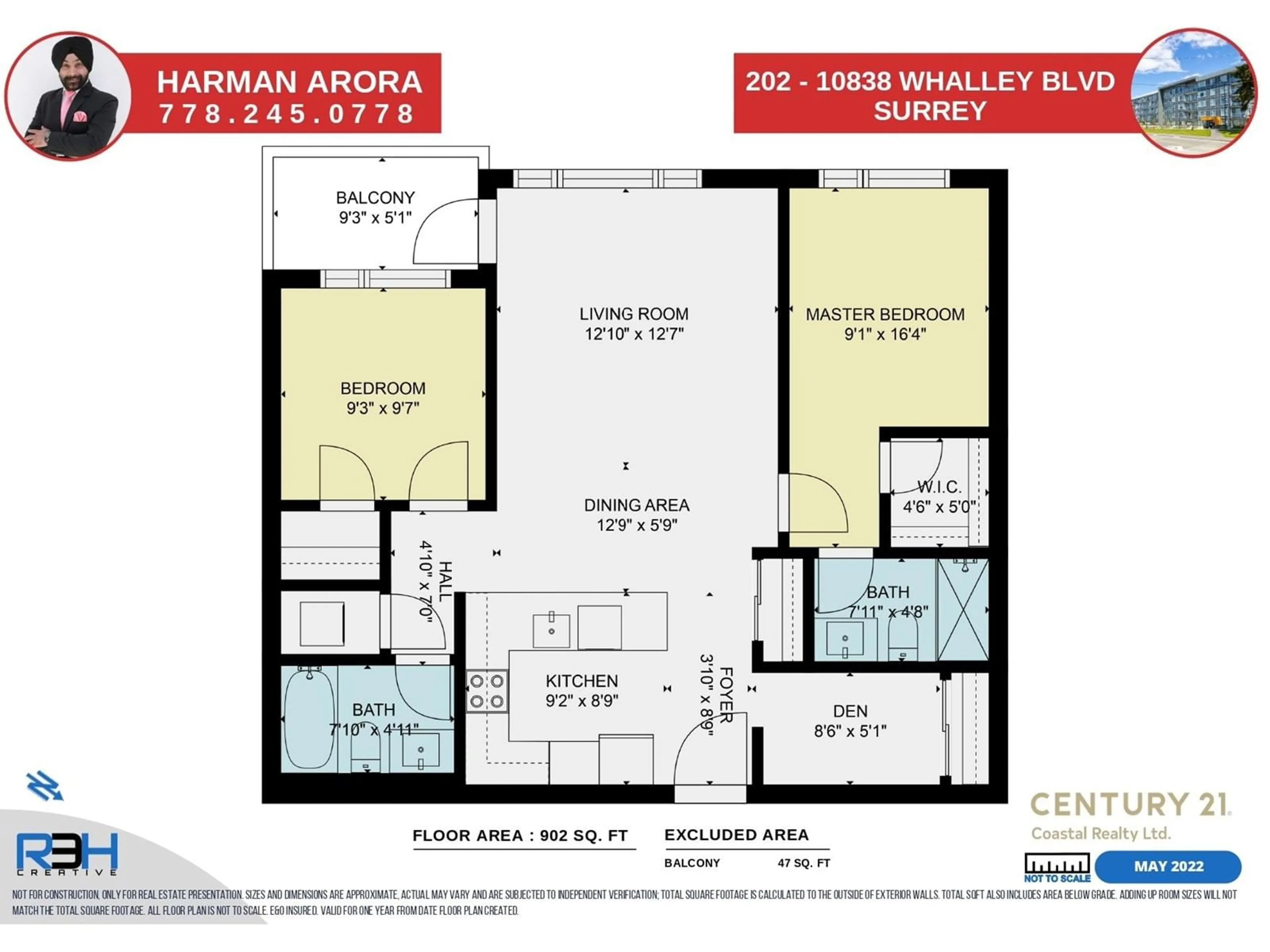 Floor plan for 202 10838 WHALLEY BOULEVARD, Surrey British Columbia V3R0G8