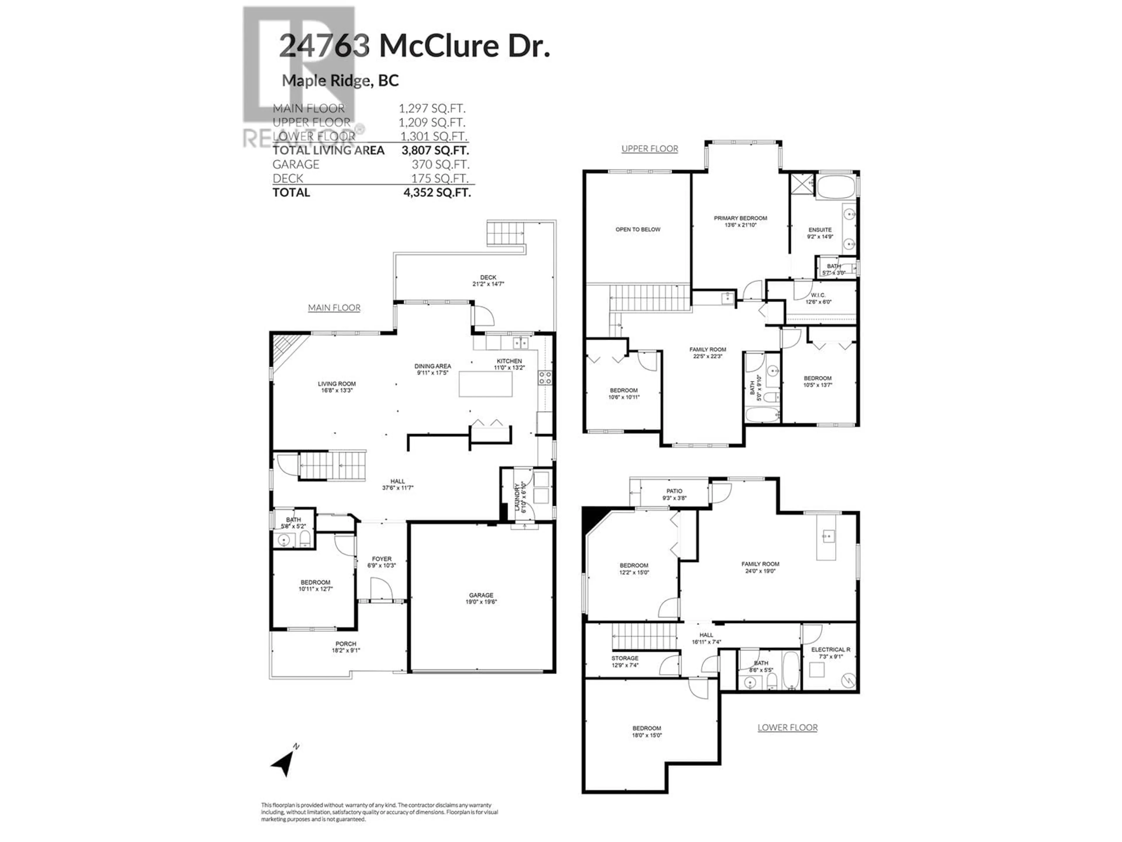 Floor plan for 24763 MCCLURE DRIVE, Maple Ridge British Columbia V2W0A5