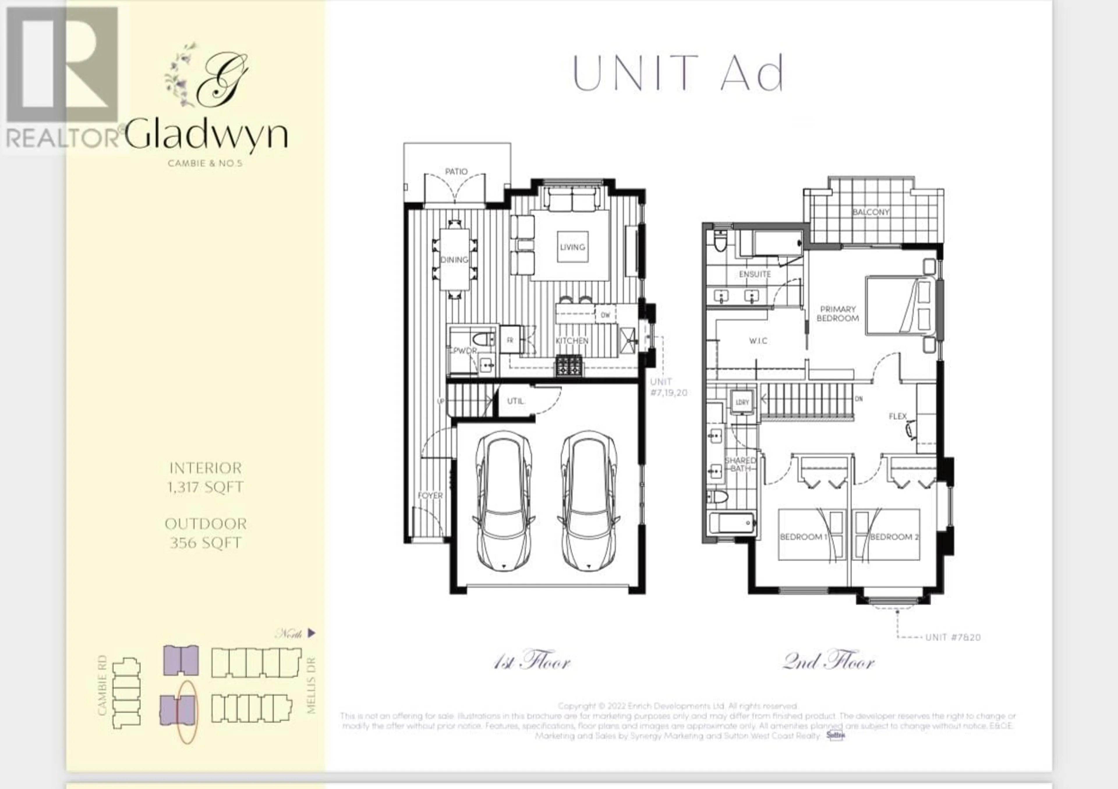 Floor plan for 7 - 11671 CAMBIE ROAD, Richmond British Columbia V6X1L6