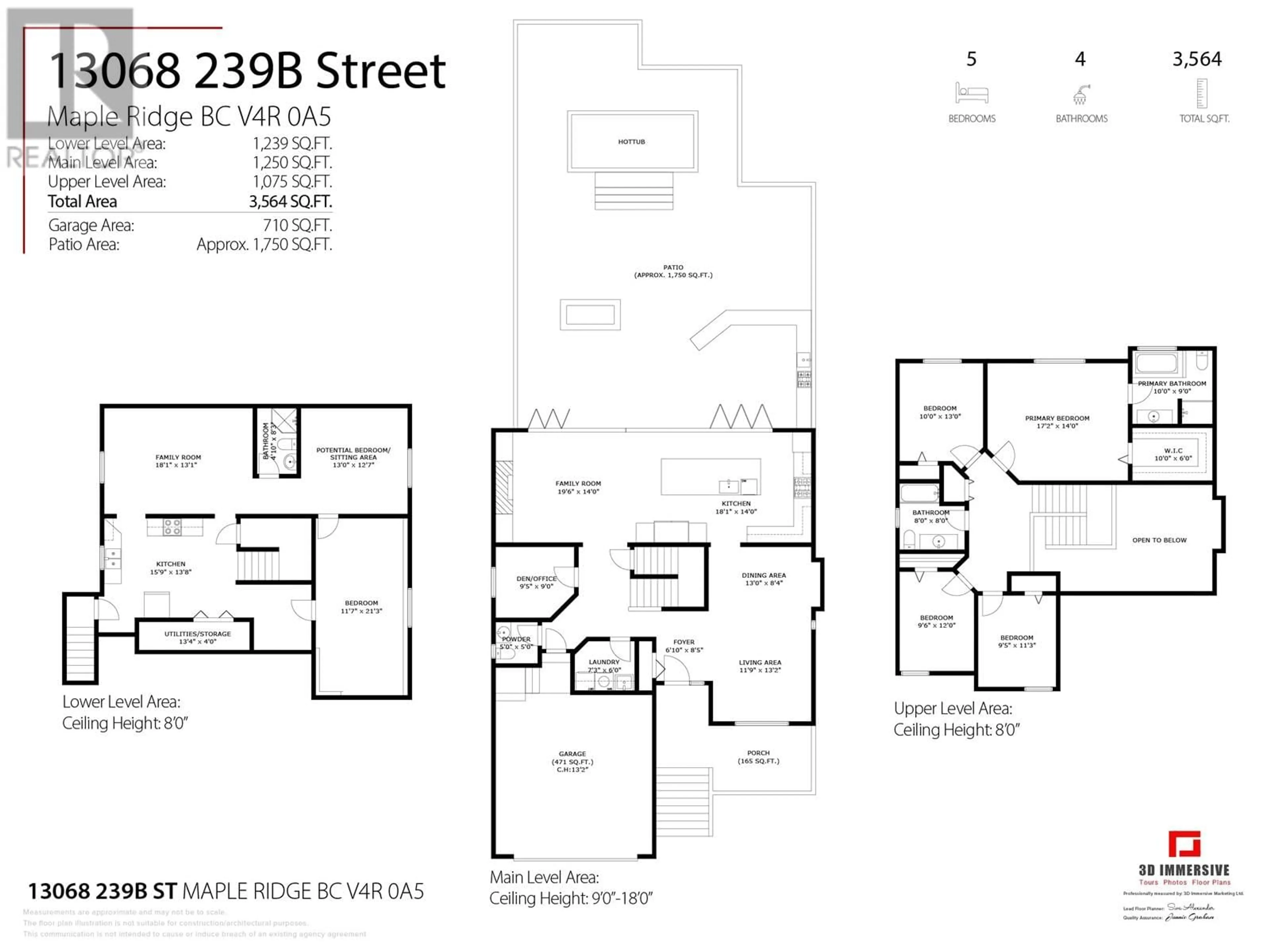 Floor plan for 13068 239B STREET, Maple Ridge British Columbia V4R0A5