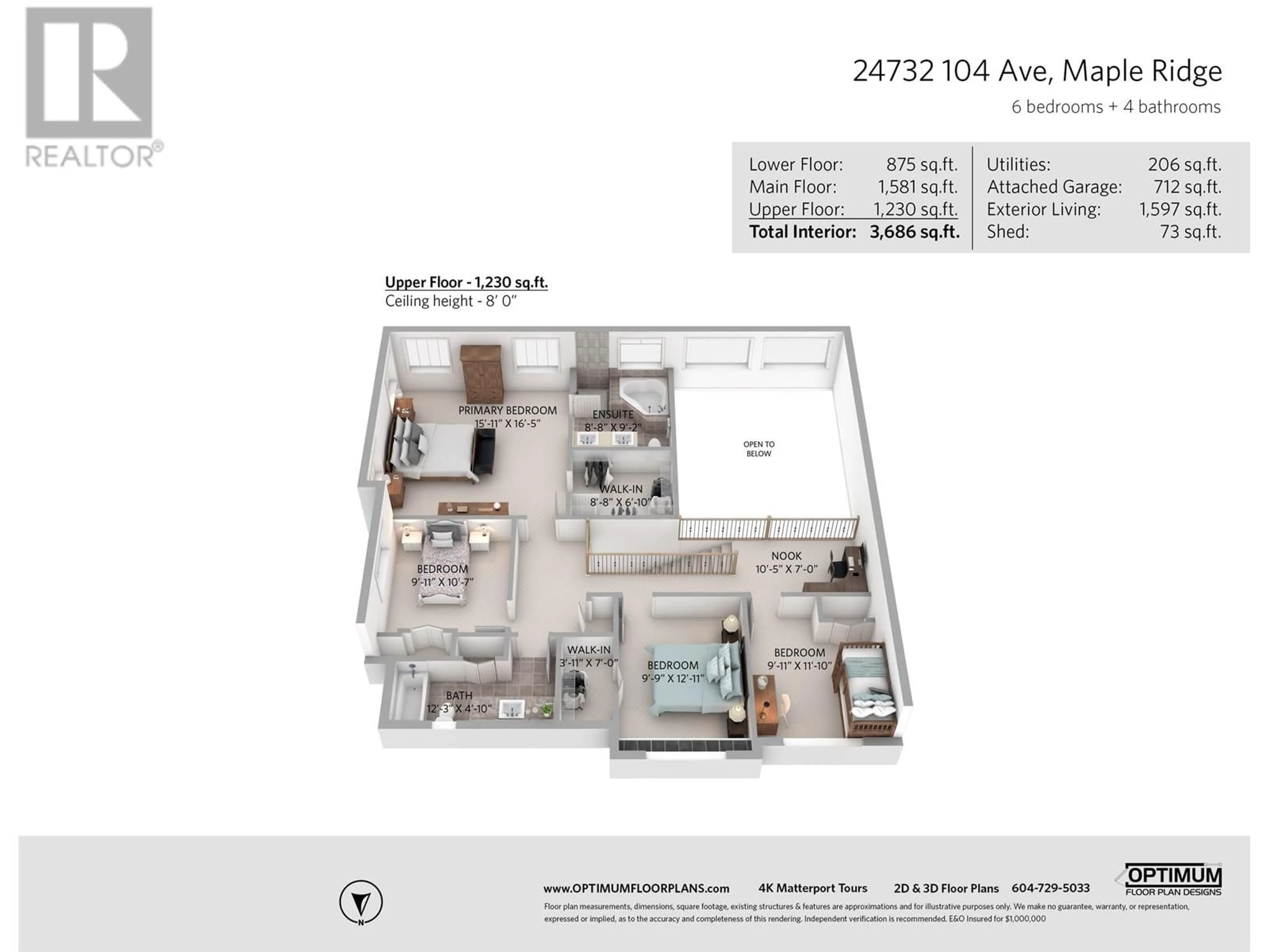 Floor plan for 24732 104 AVENUE, Maple Ridge British Columbia V2W0B1