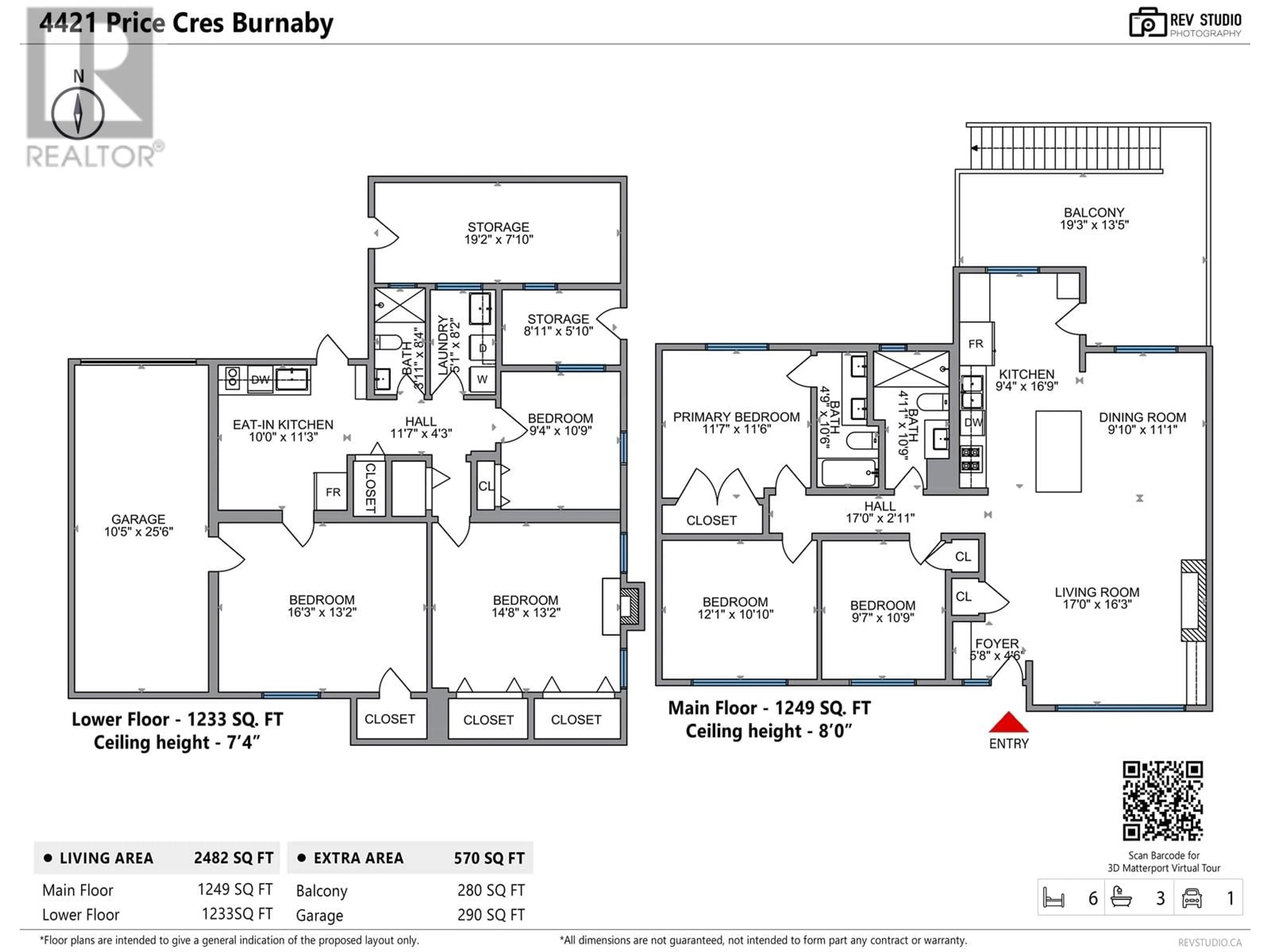 Floor plan for 4421 PRICE CRESCENT, Burnaby British Columbia V5G2N5