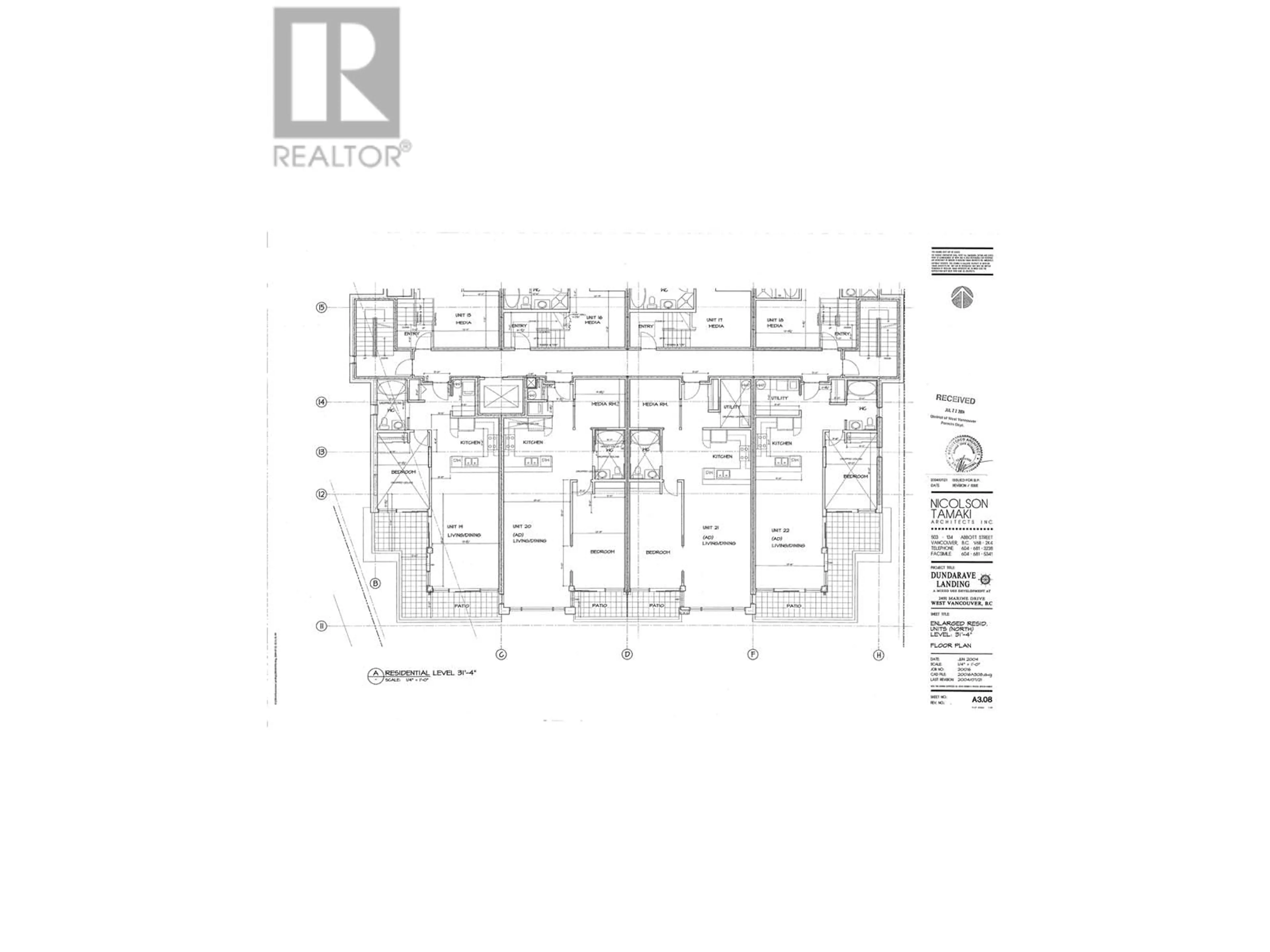 Floor plan for 21 - 1180 25TH STREET, West Vancouver British Columbia V7V0A2