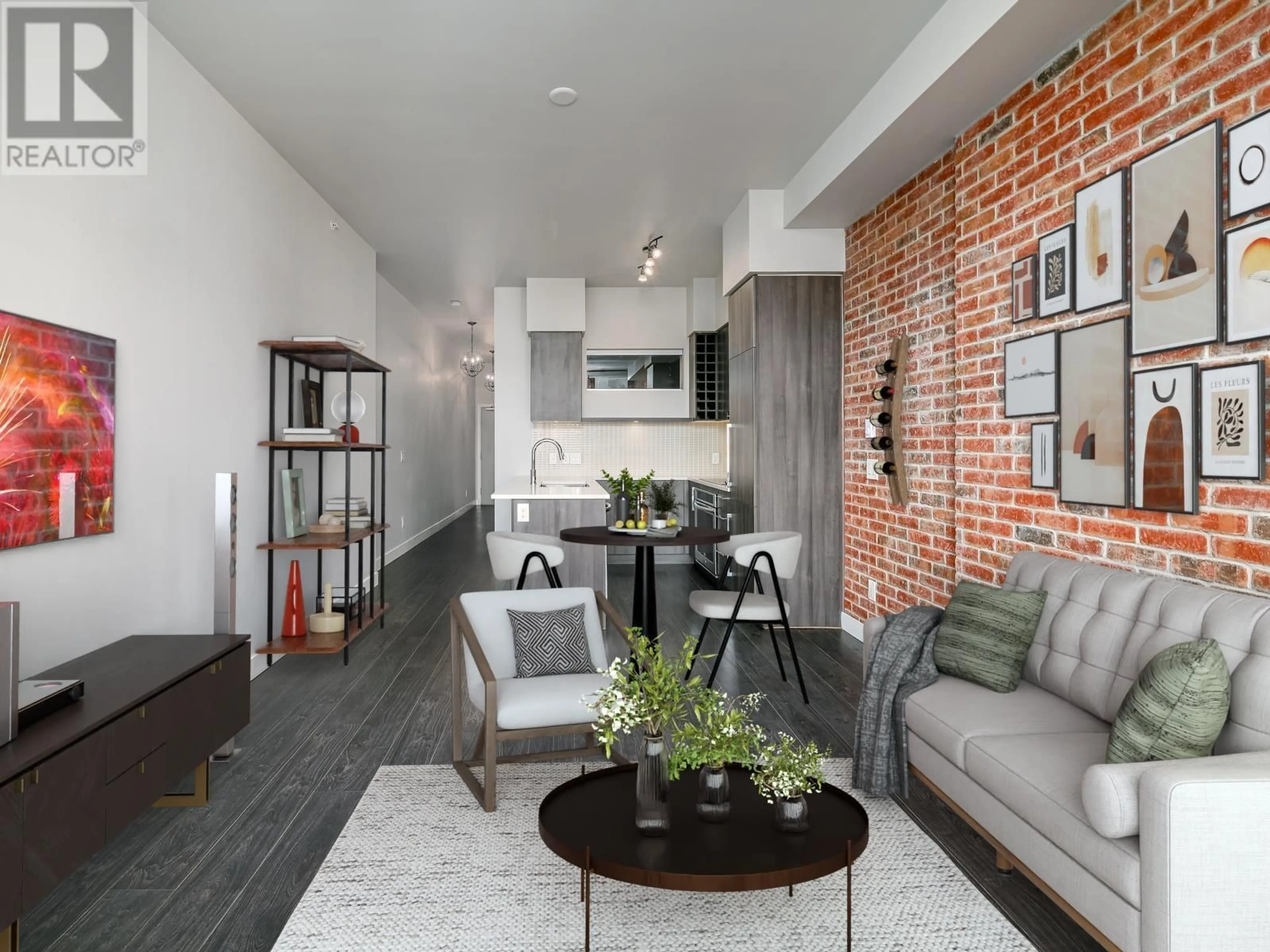 Living room with furniture, unknown for 704 - 668 COLUMBIA STREET, New Westminster British Columbia V3M1A9