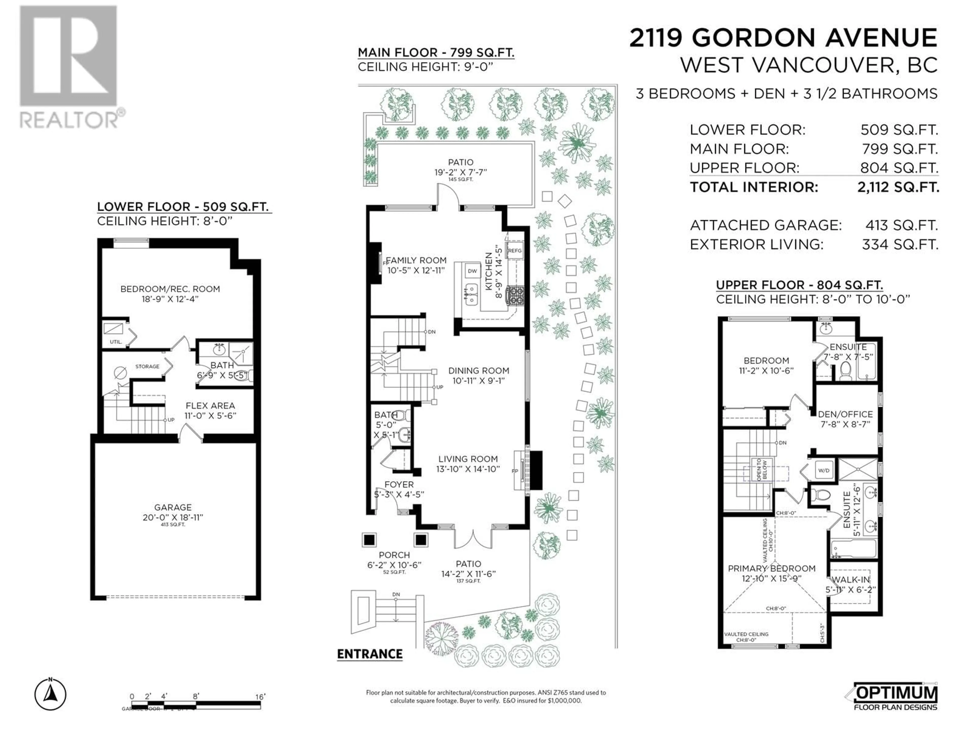 Floor plan for 2119 GORDON AVENUE, West Vancouver British Columbia V7V1W1