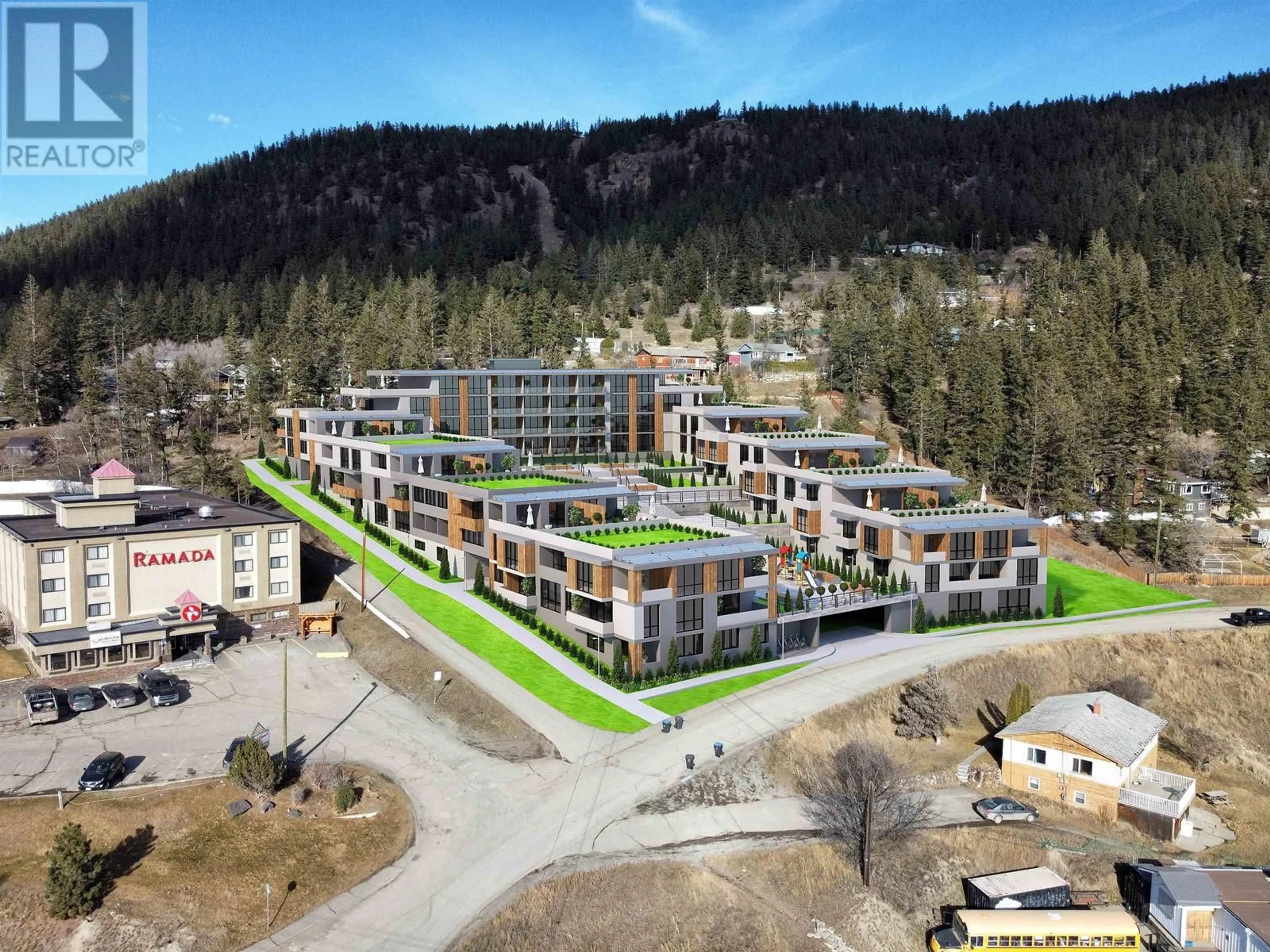 A pic from outside/outdoor area/front of a property/back of a property/a pic from drone, mountain view for 1138 LAKEVIEW CRESCENT, Williams Lake British Columbia V2G1A3