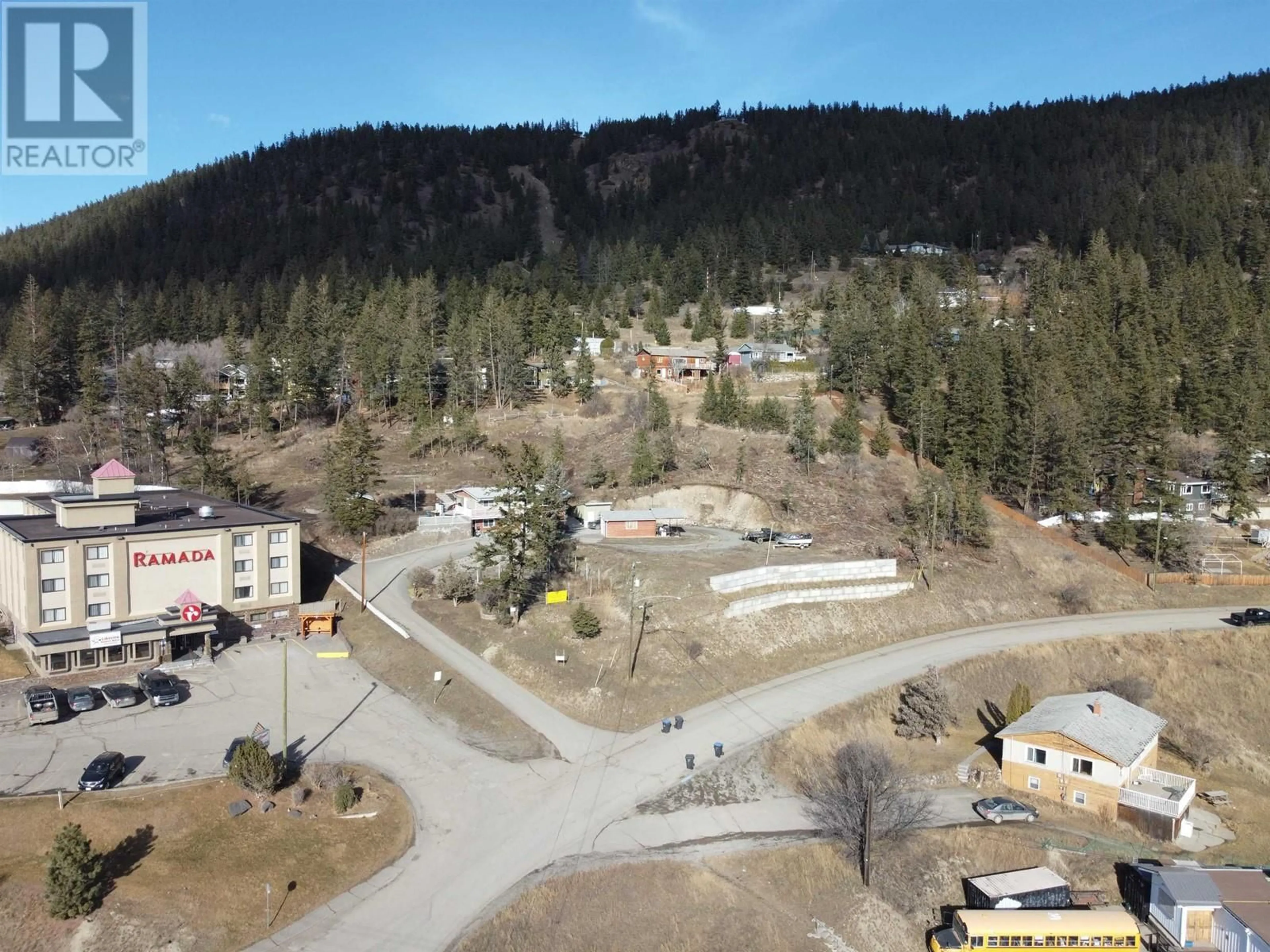 A pic from outside/outdoor area/front of a property/back of a property/a pic from drone, mountain view for 1138 LAKEVIEW CRESCENT, Williams Lake British Columbia V2G1A3