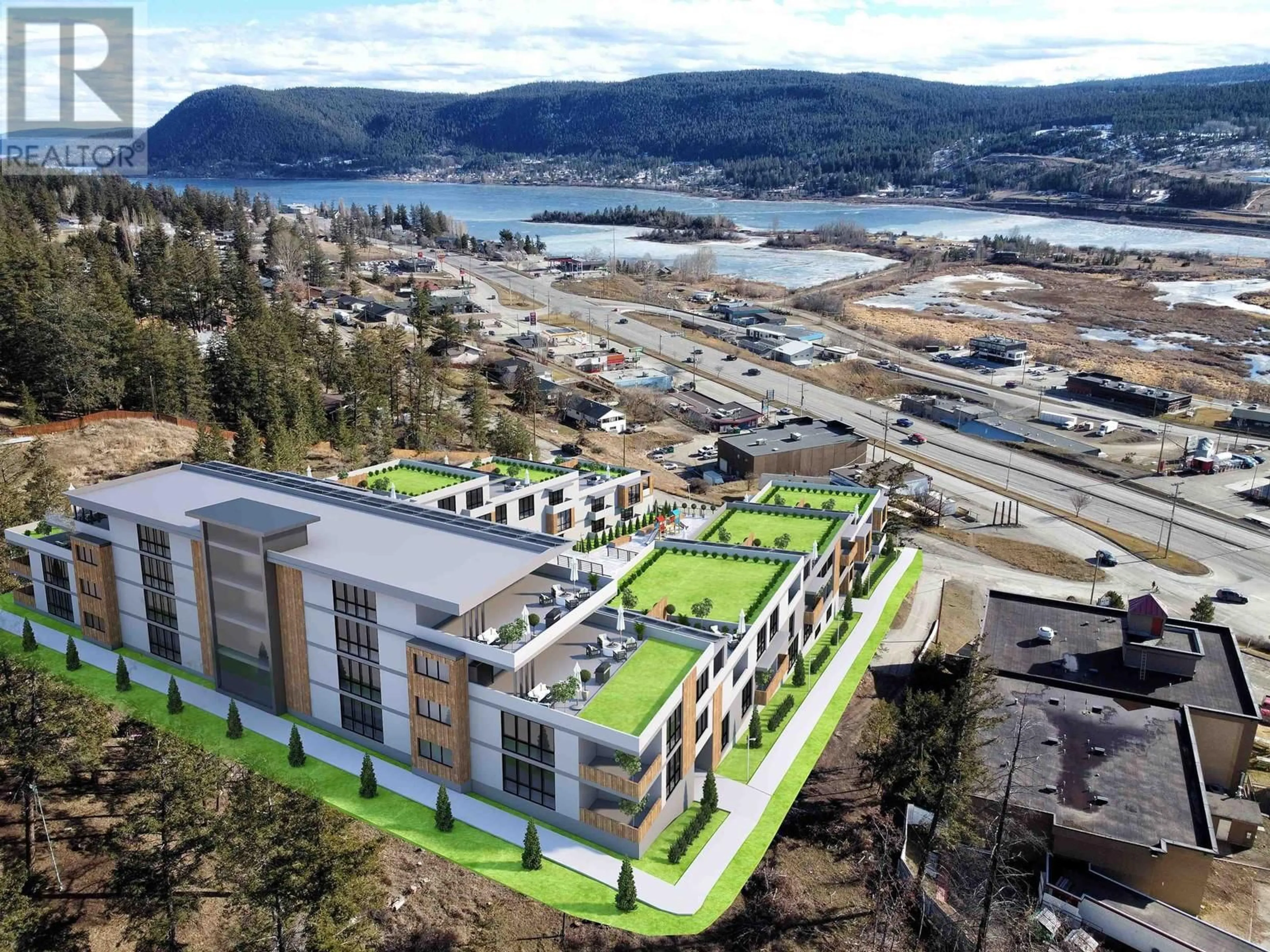 A pic from outside/outdoor area/front of a property/back of a property/a pic from drone, water/lake/river/ocean view for 1138 LAKEVIEW CRESCENT, Williams Lake British Columbia V2G1A3