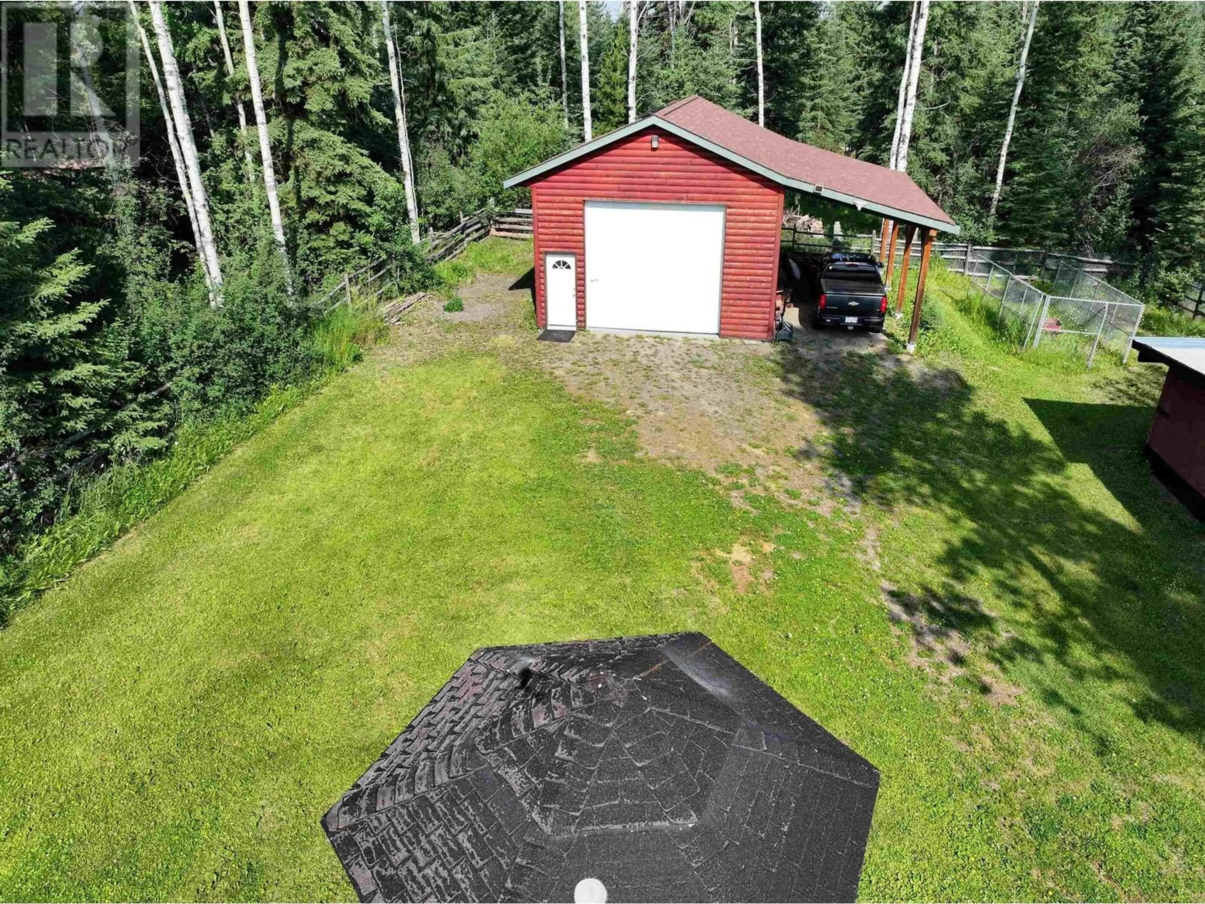 A pic from outside/outdoor area/front of a property/back of a property/a pic from drone, forest/trees view for 7509 BURGESS ROAD, Lone Butte British Columbia V0K1X3